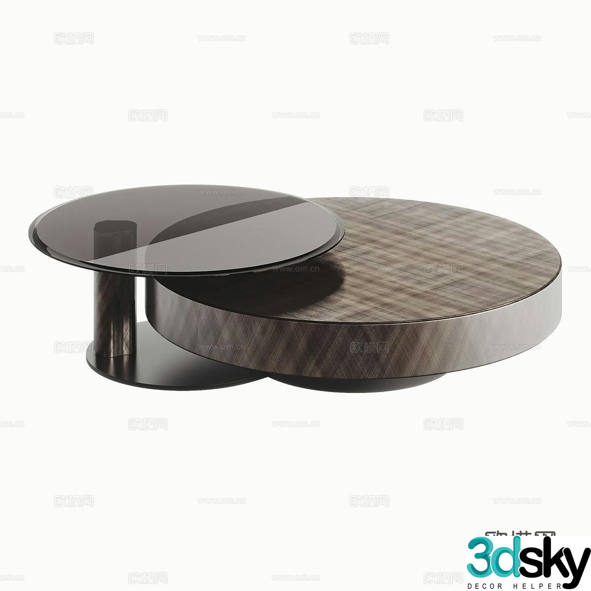 CATTELAN Italian coffee table 3D model of mother-in-law coffee table