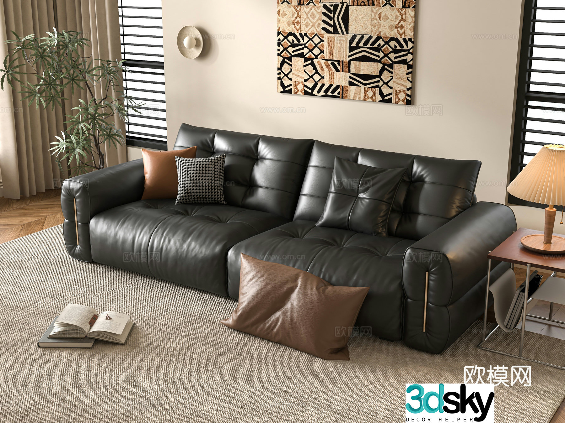 Modern love sofa 3d model