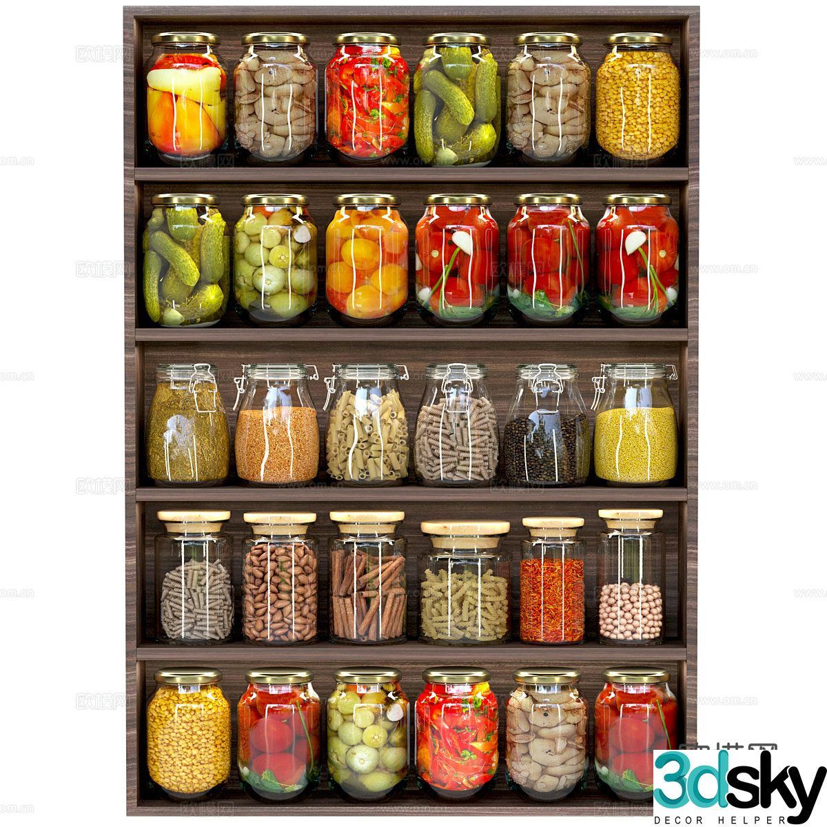 canned fruit canned fruit 3d model