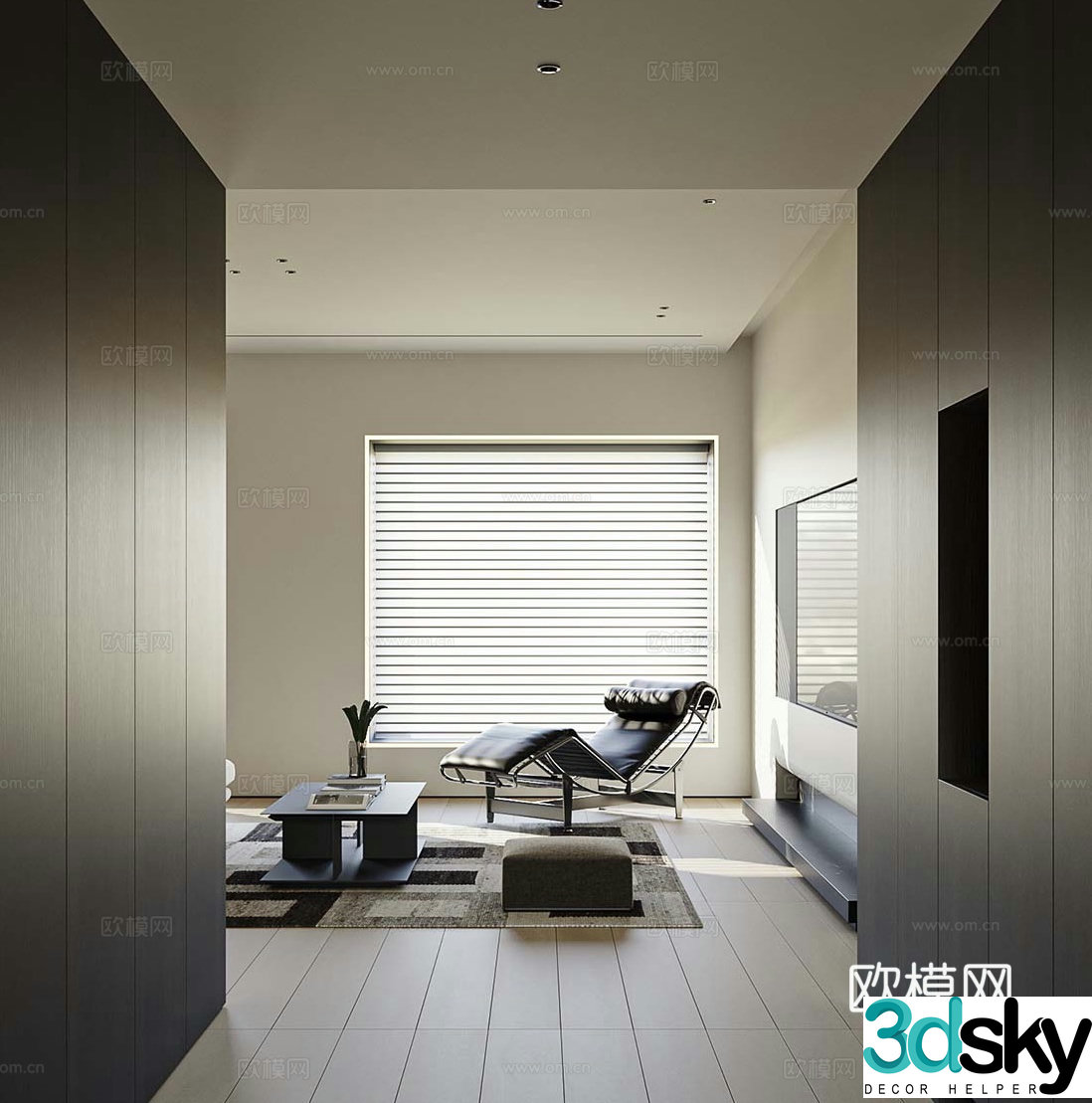 Modern living room 3d model