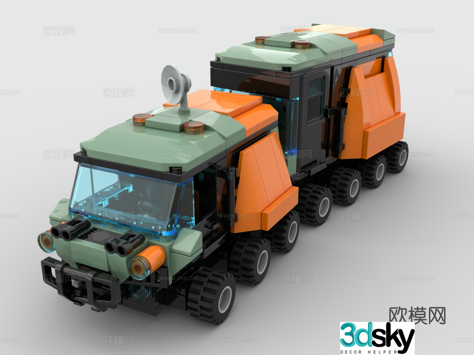 Lego LEGO toys building blocks engineering vehicle car 3d model