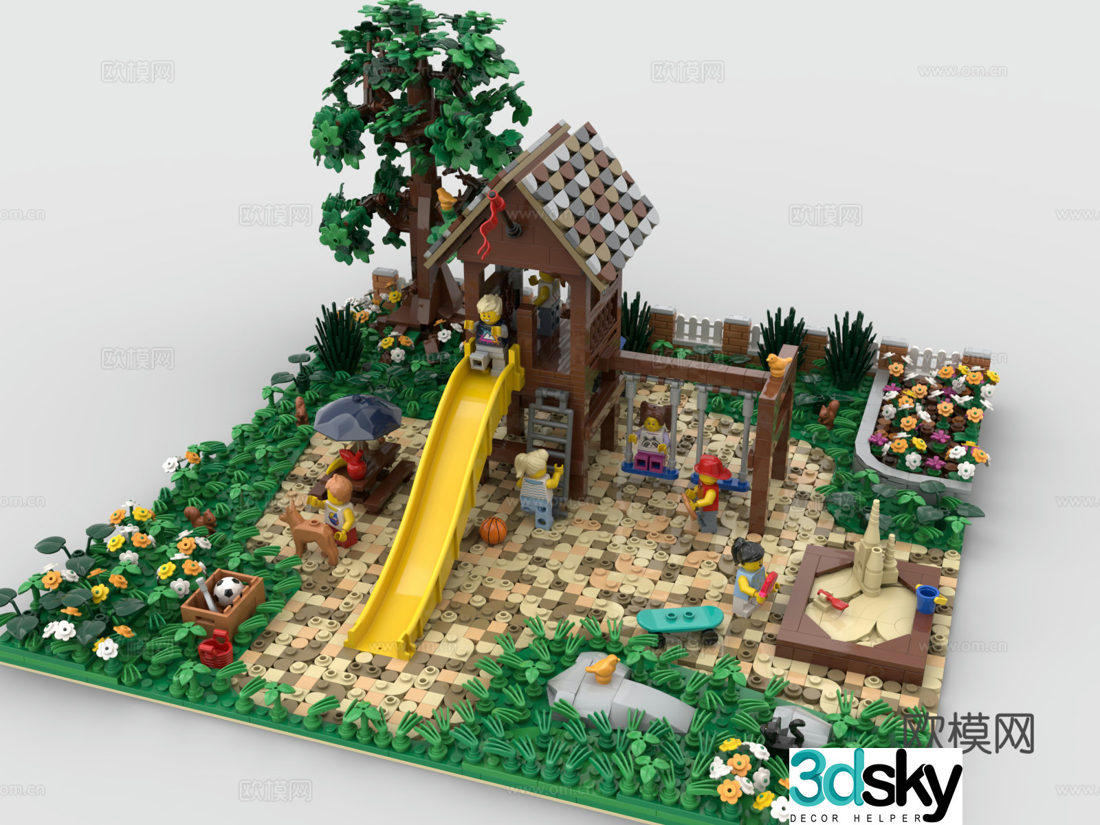 LEGO LEGO toys building blocks playground building blocks 3d model