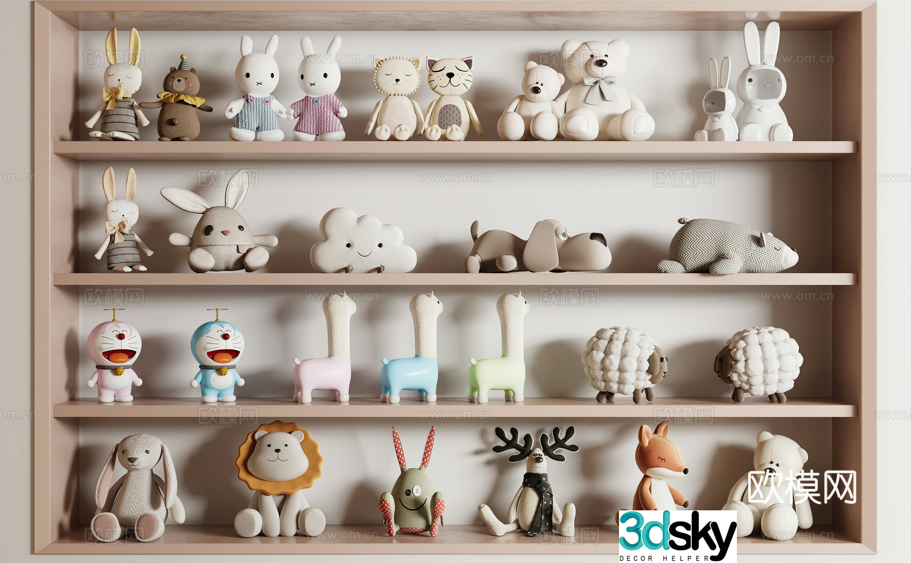 Plush toys children’s toys ragdoll toys 3d model
