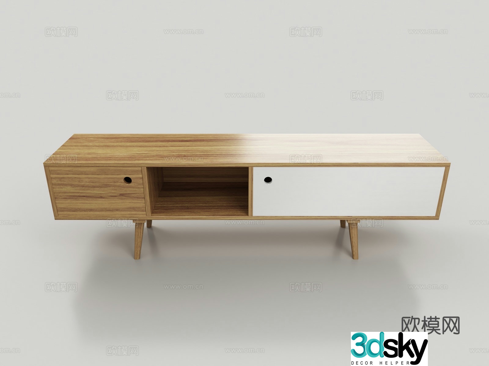Nordic TV cabinet 3d model