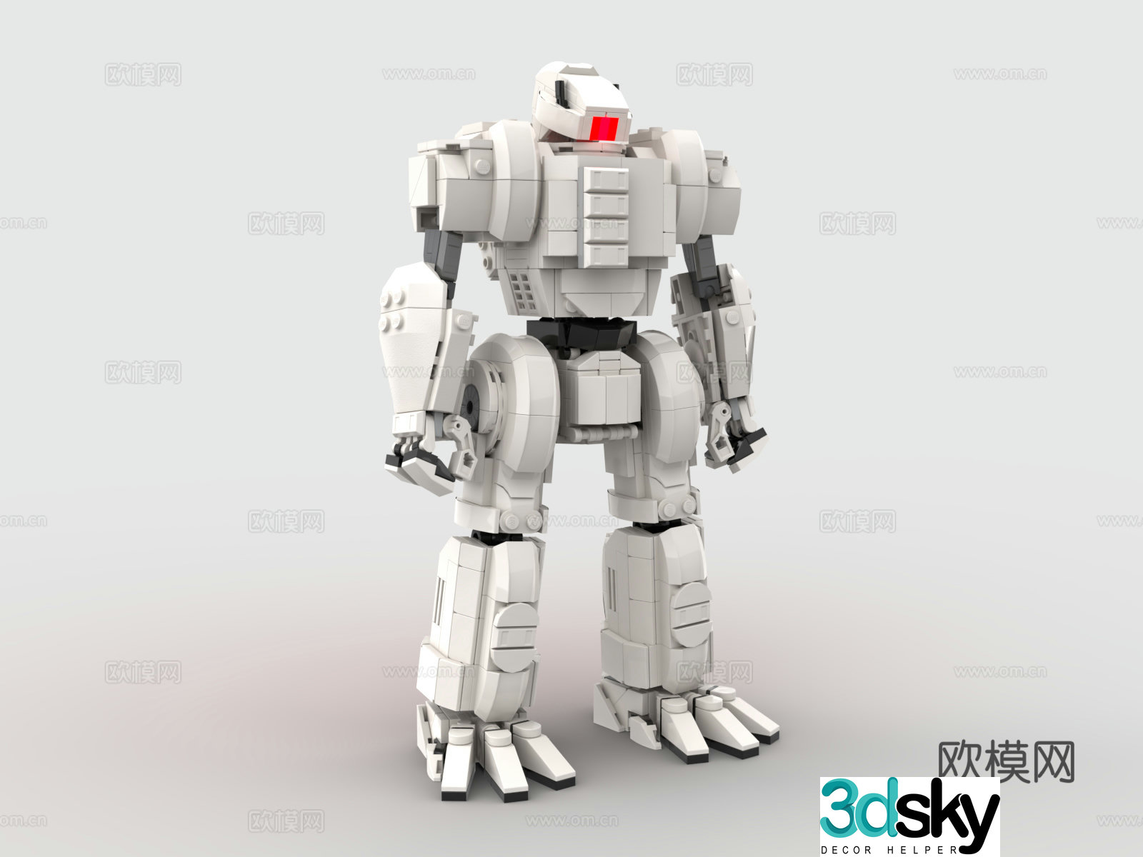Lego LEGO toys building blocks gundam robot battle robot 3d model