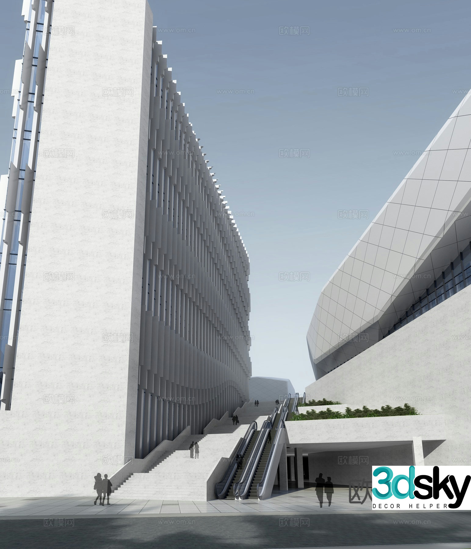 3D model of cultural center appearance