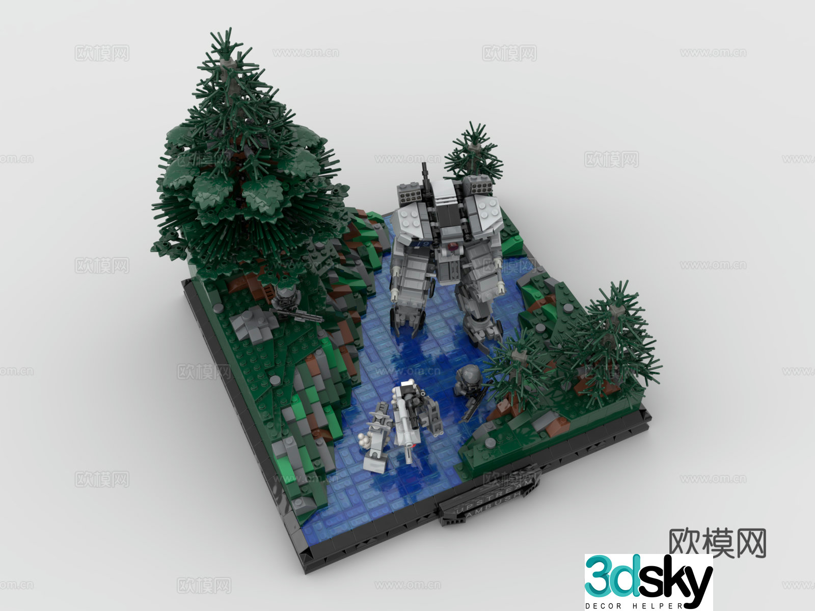LEGO toys building block toys Gundam figures 3D model