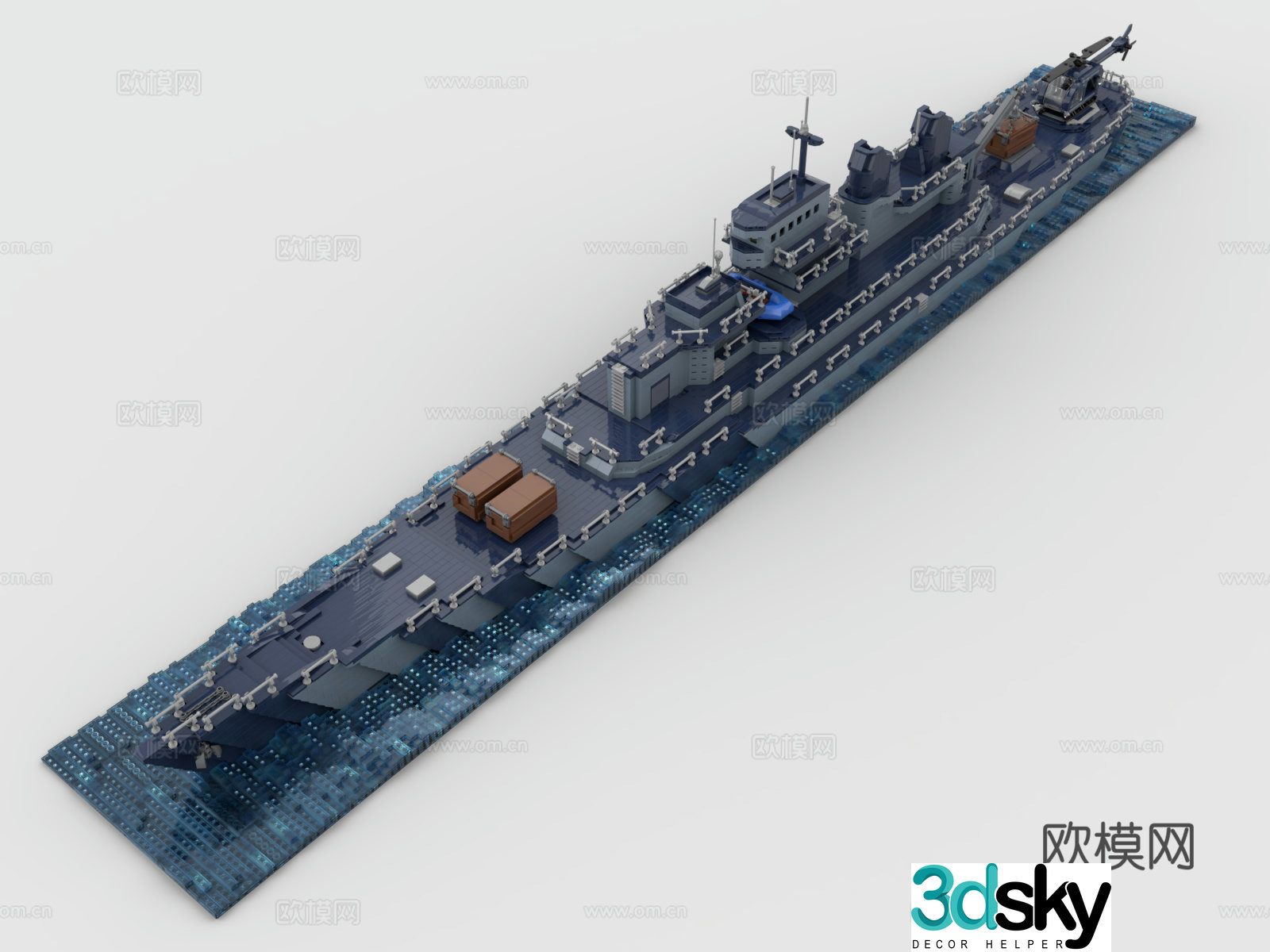 Lego toys building block toys cargo ship 3d model