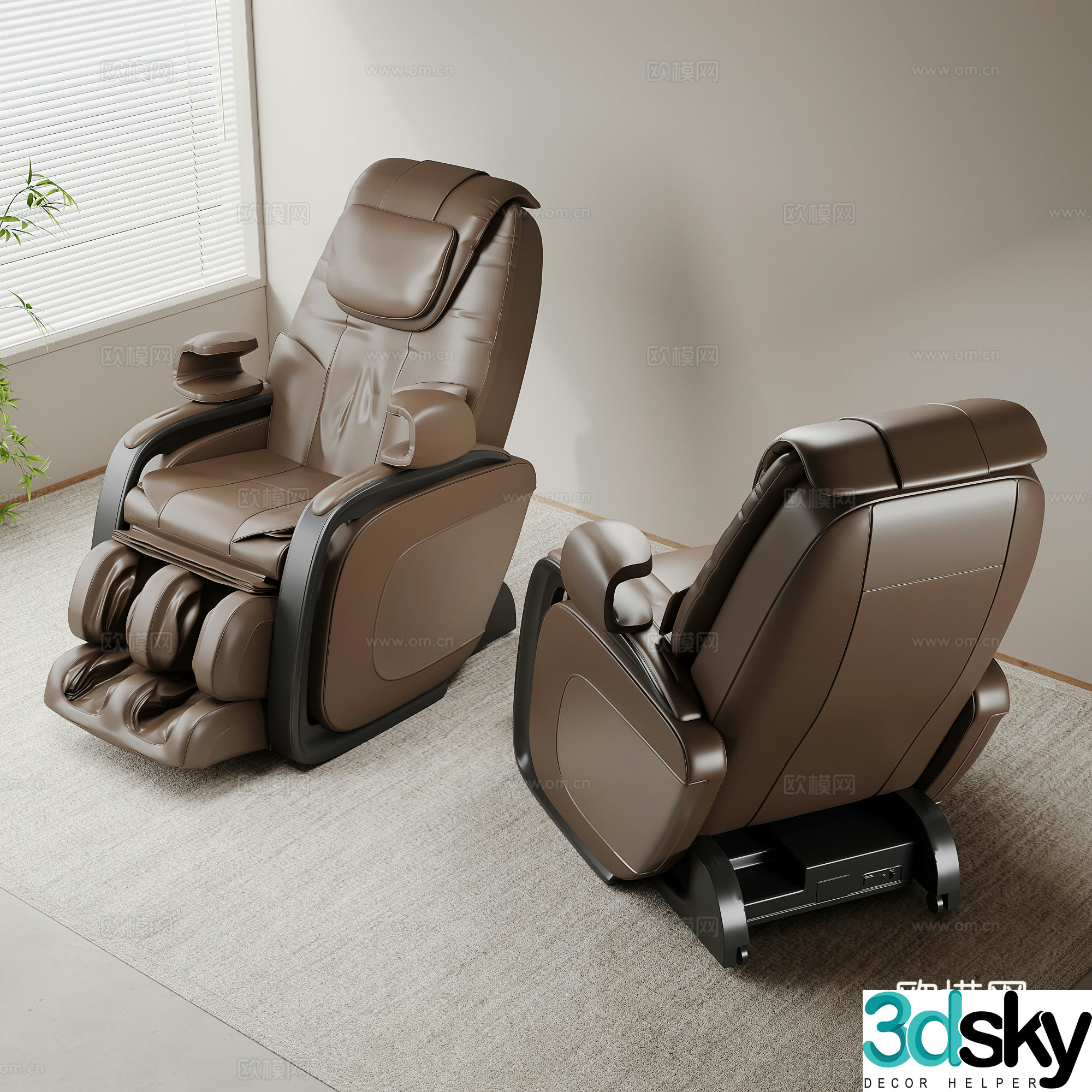 Modern massage chair massage sofa 3d model