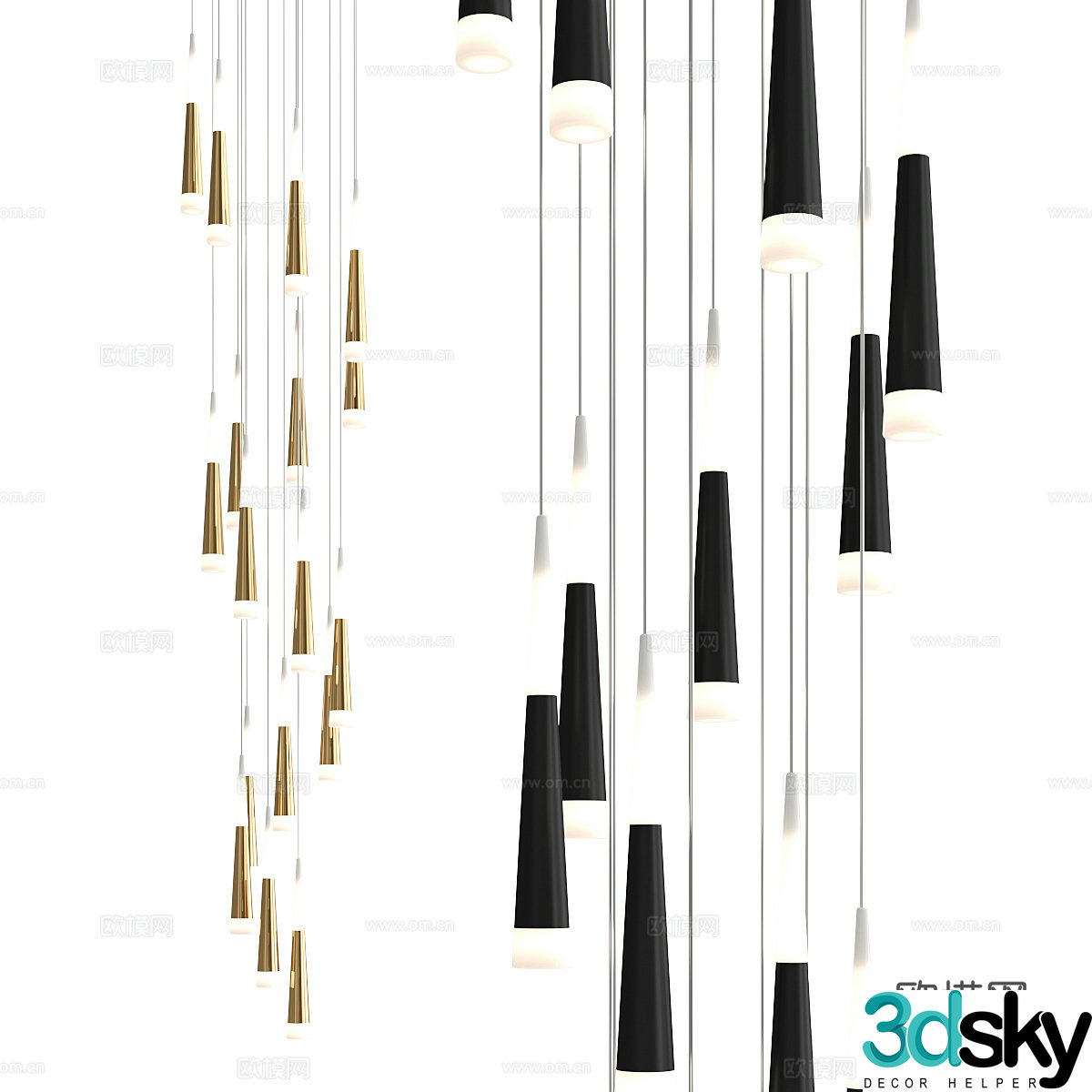 Creative chandelier 3d model