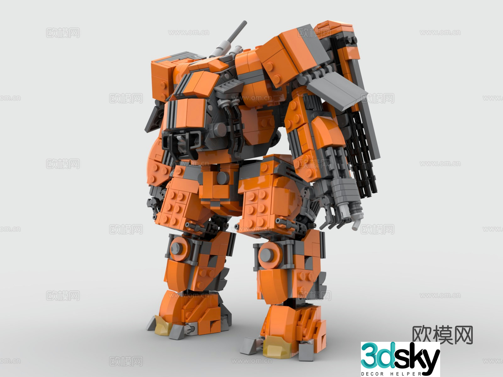 LEGO LEGO toys building blocks Gundam robot battle robot heavy machine 3d model
