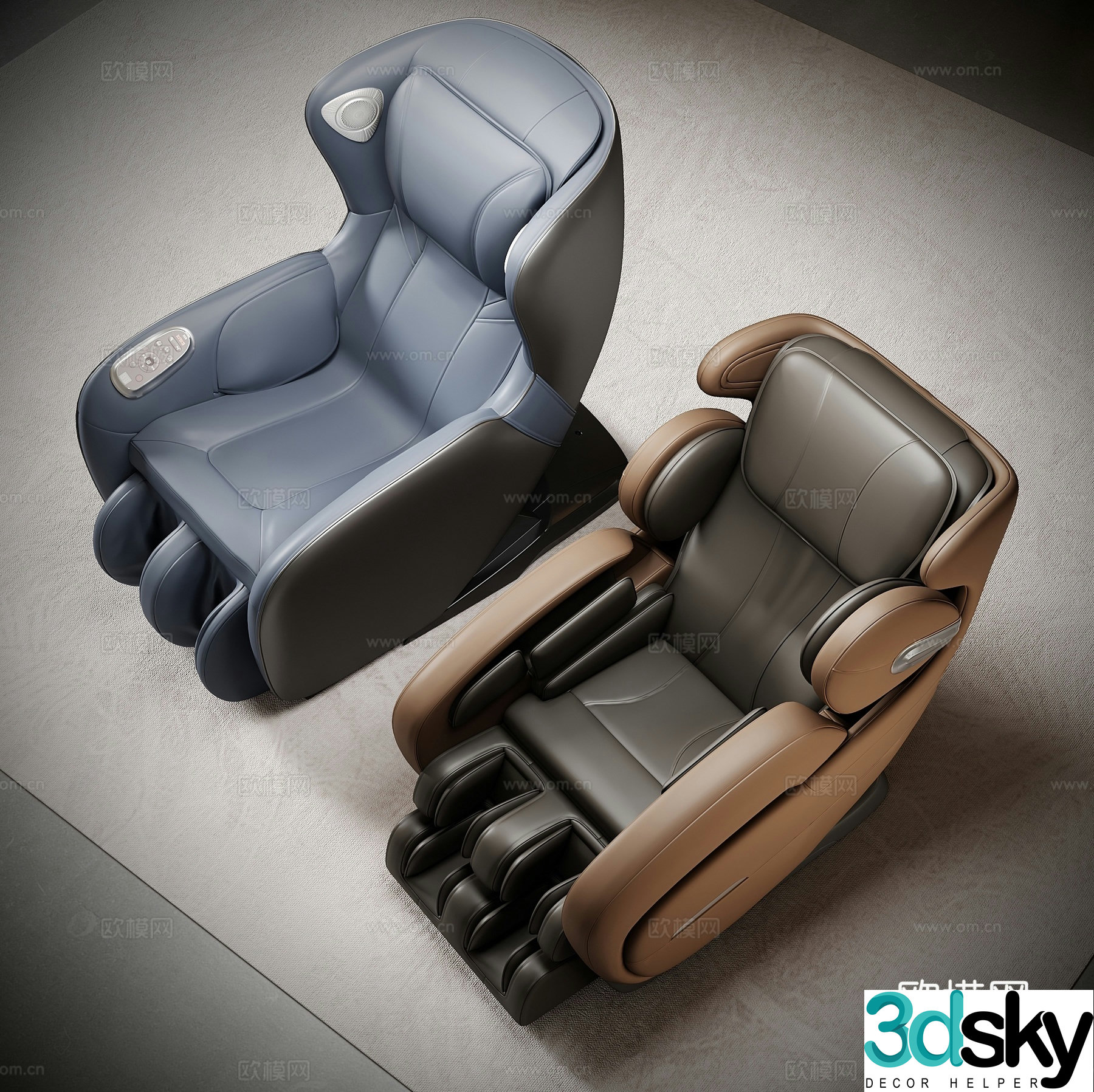 Modern massage chair massage sofa 3d model
