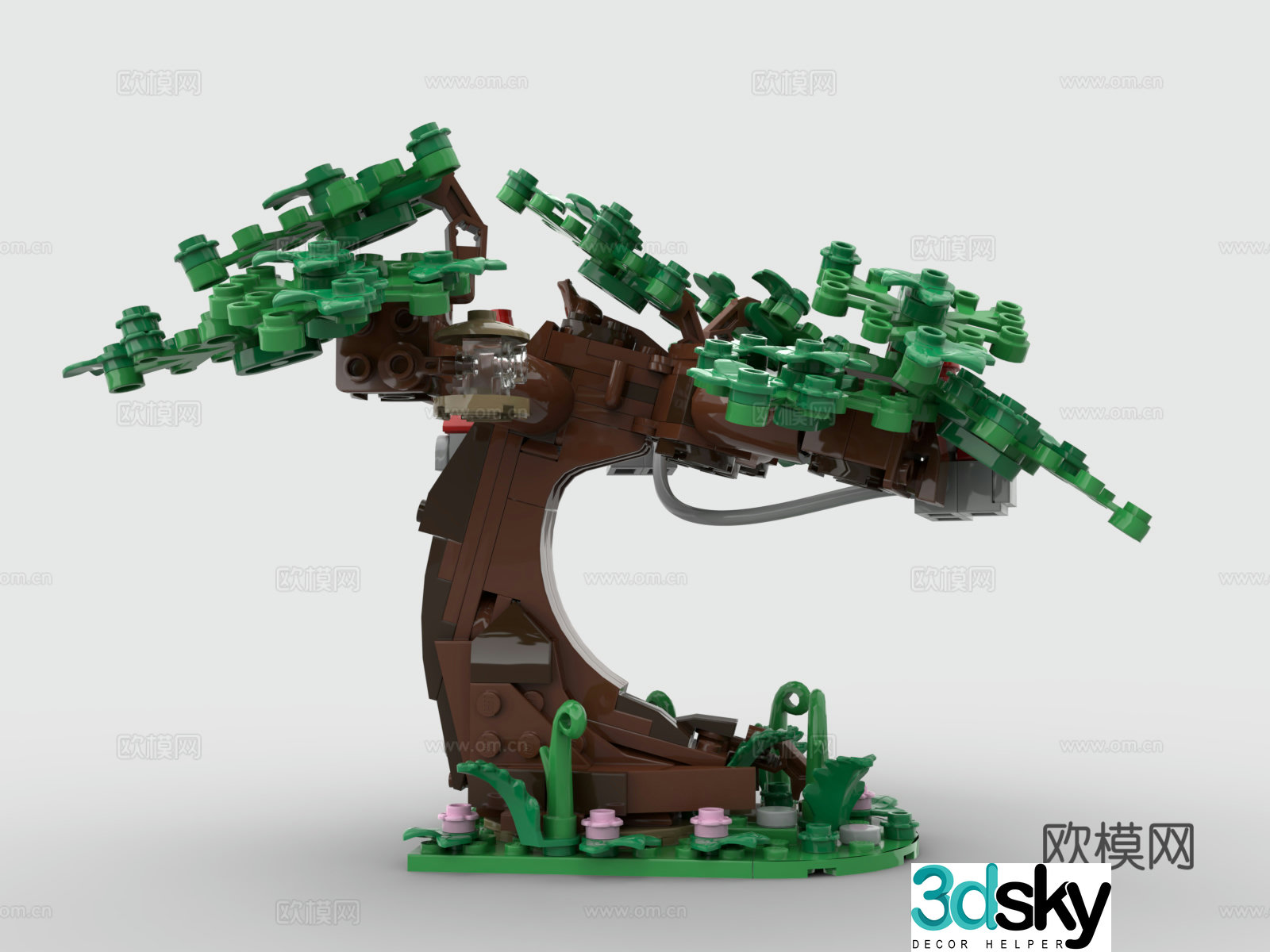 LEGO toys building block toys big tree figure 3D model