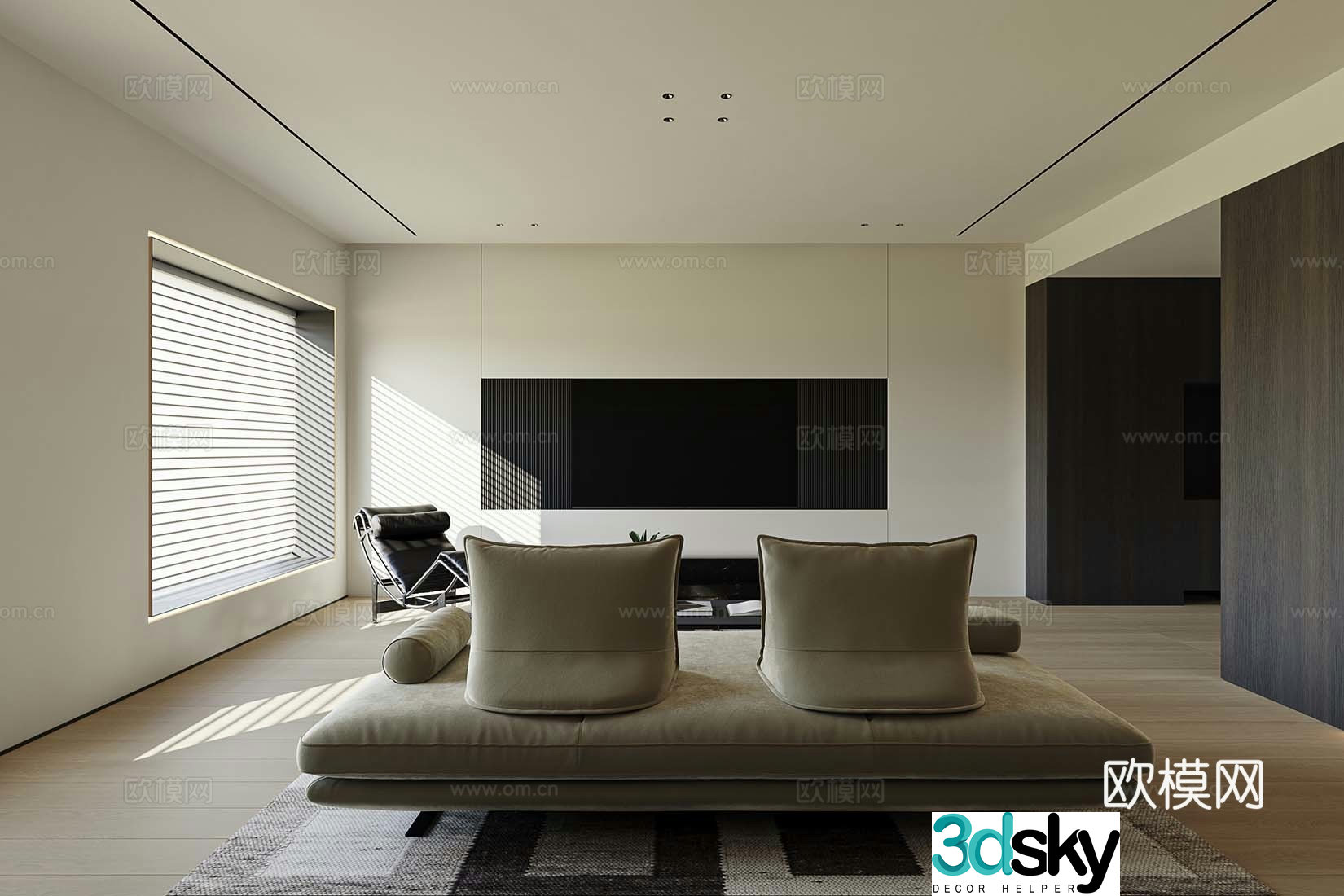 Modern living room 3d model