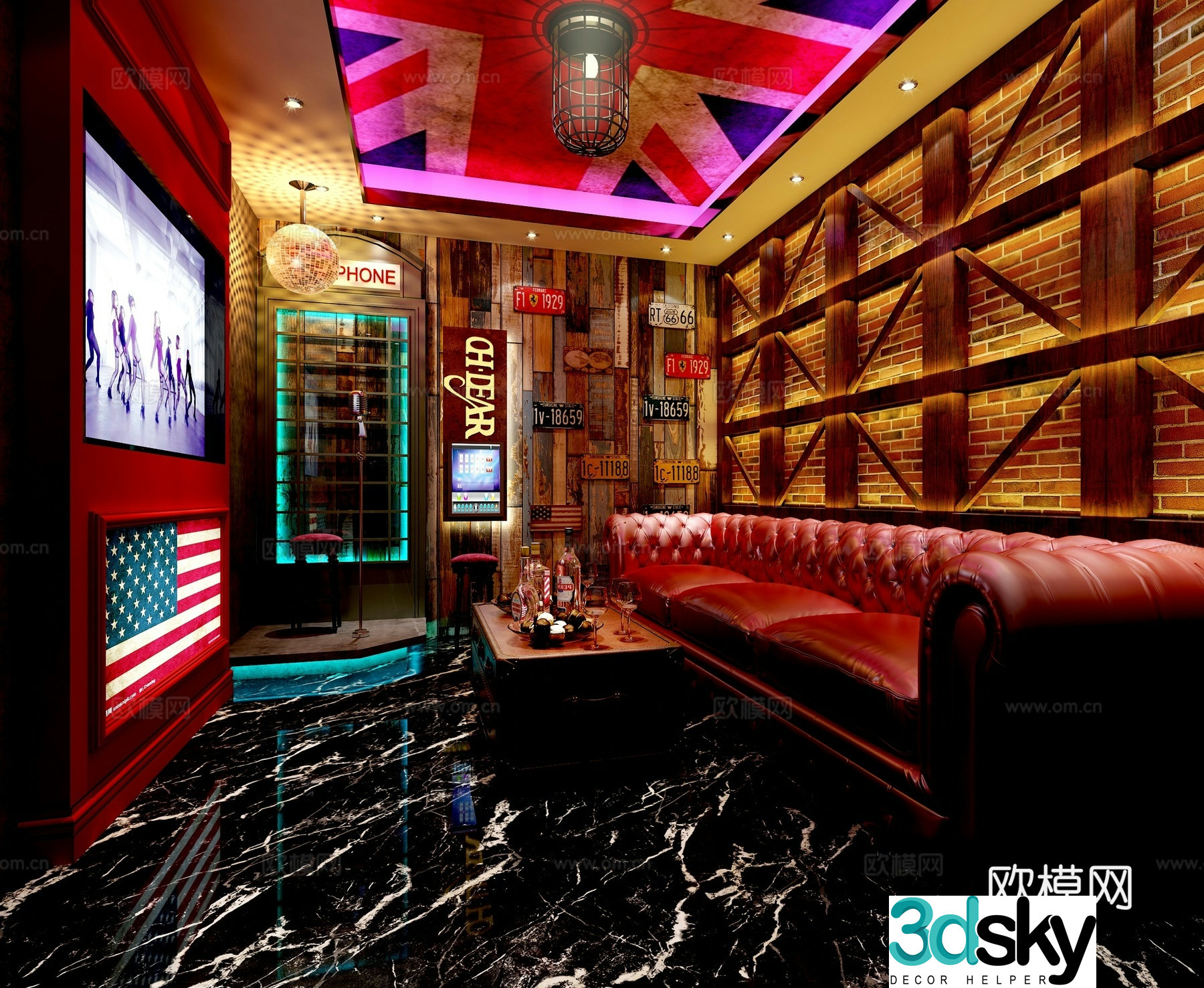 KTV box nightclub bar 3d model