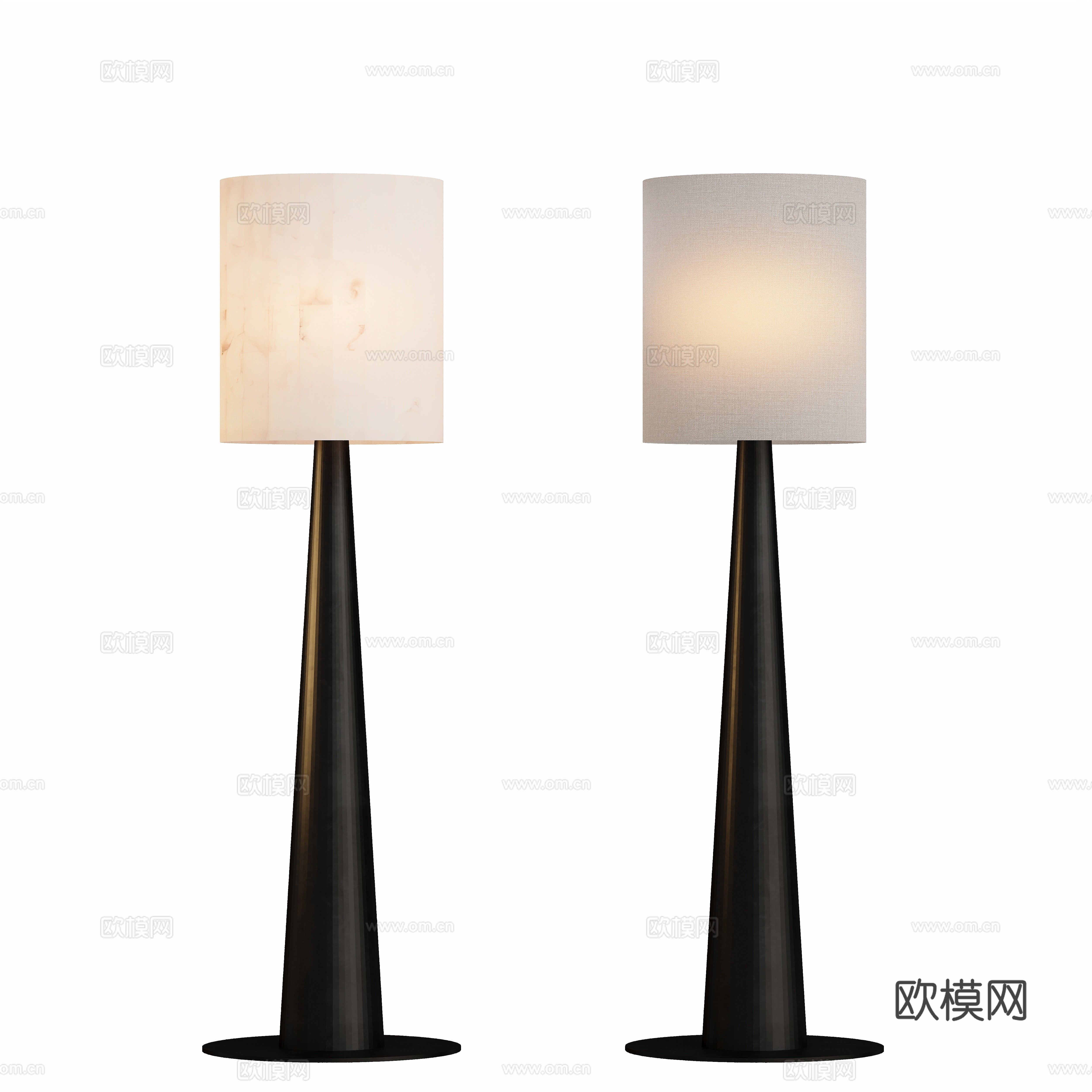 Simple floor lamp 3d model