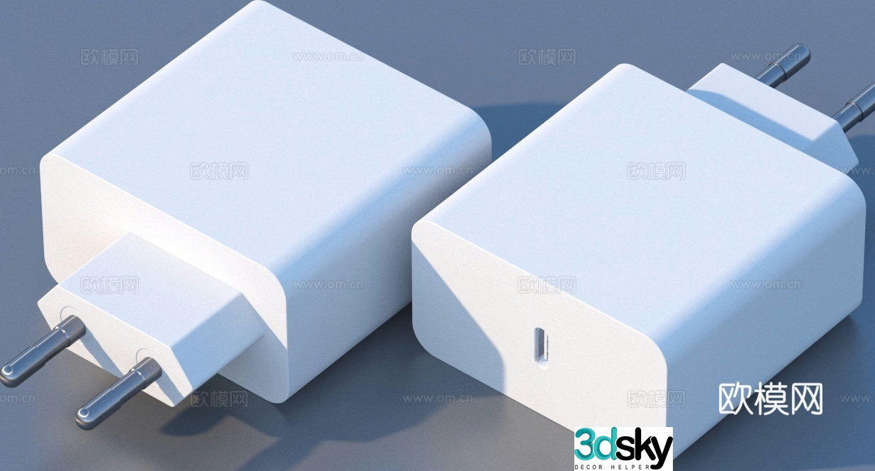 Charging head charger mobile phone charging head 3d model