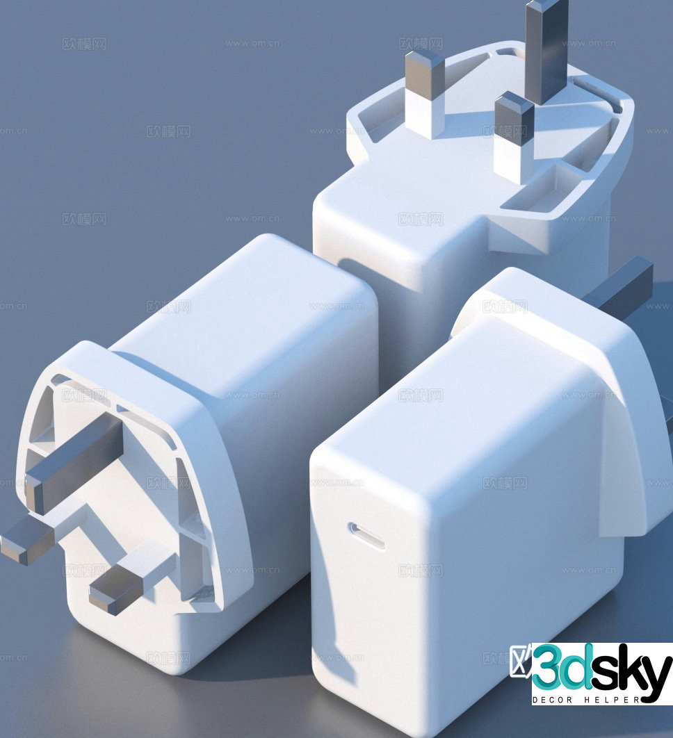 Charging head charger mobile phone charging head 3d model