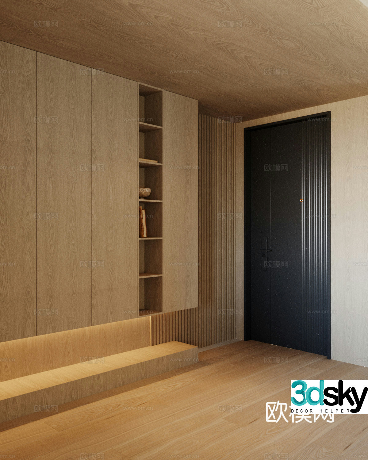 Entrance hall entrance hall aisle 3D model