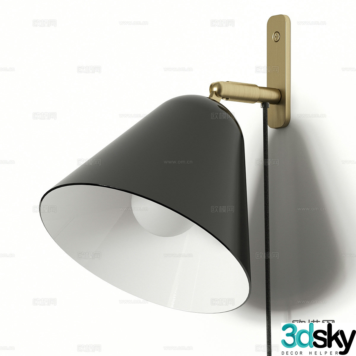 Modern wall light 3d model