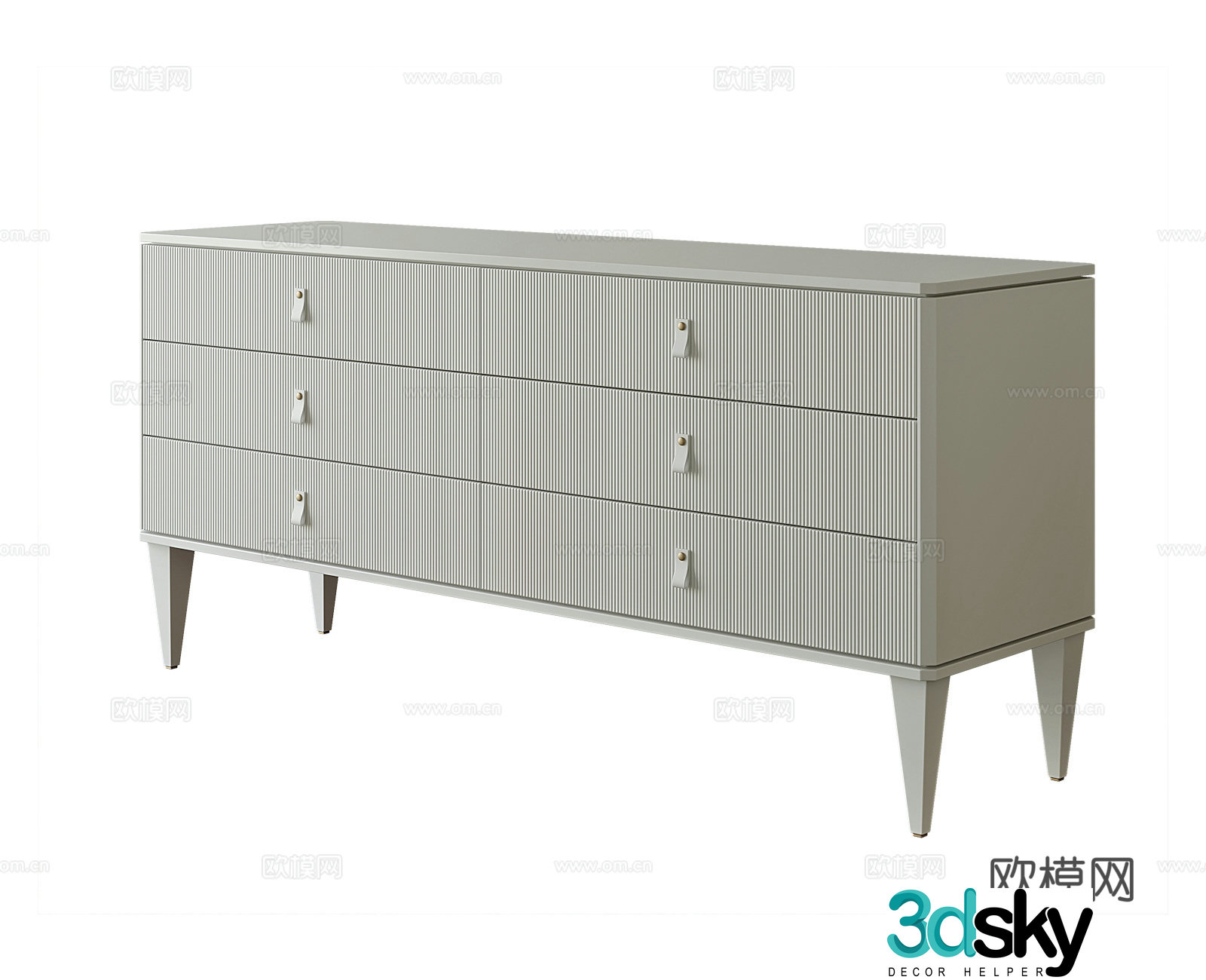 Modern entryway cabinet 3d model