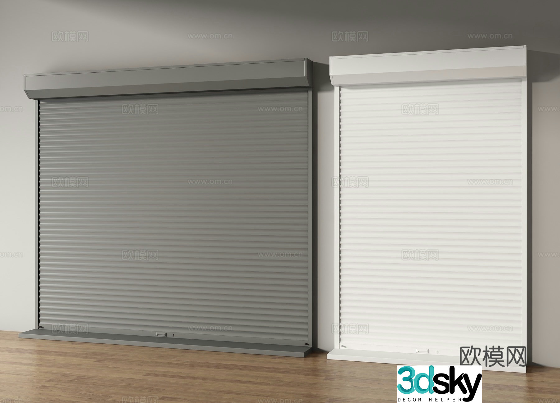 rolling shutter door rolling shutter garage door 3d model