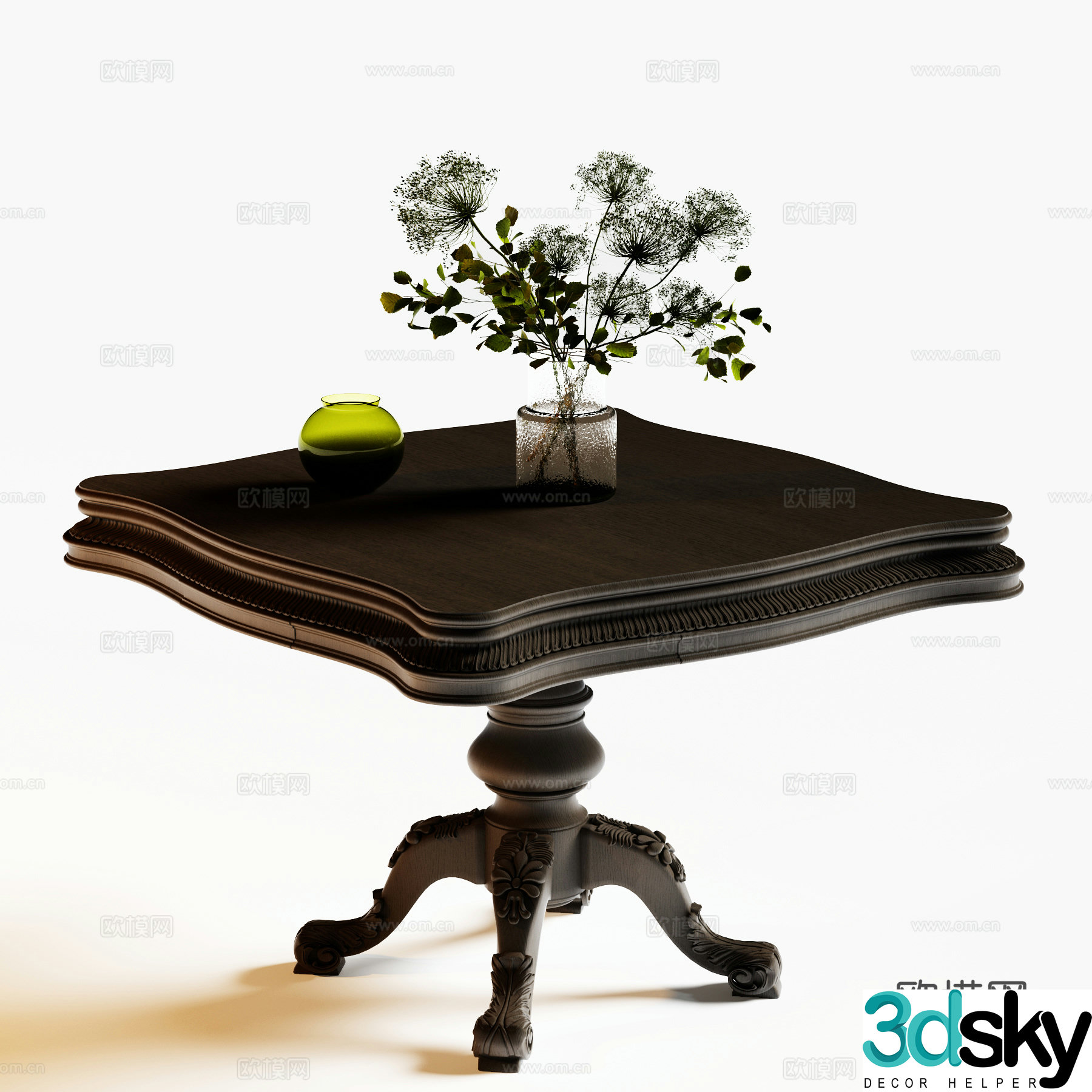 American coffee table 3d model