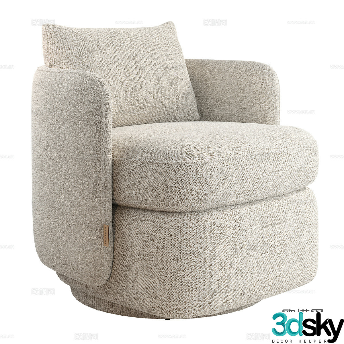Single sofa leisure sofa 3d model