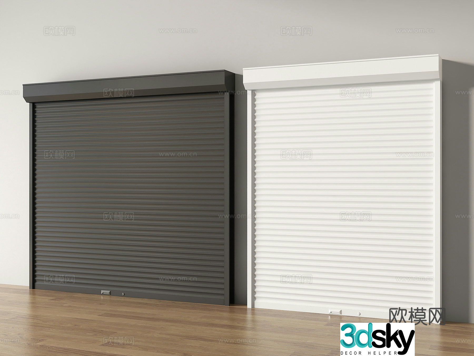 rolling shutter door rolling shutter garage door 3d model