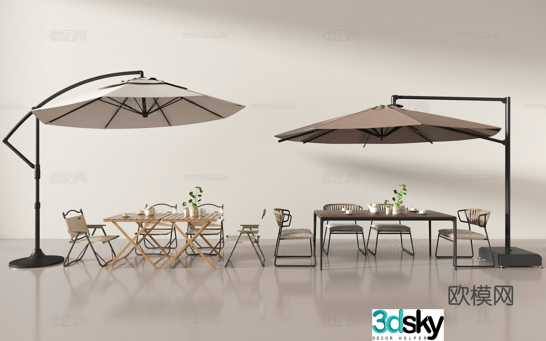 Modern outdoor tables and chairs outdoor folding chairs camping tables and chairs 3d model