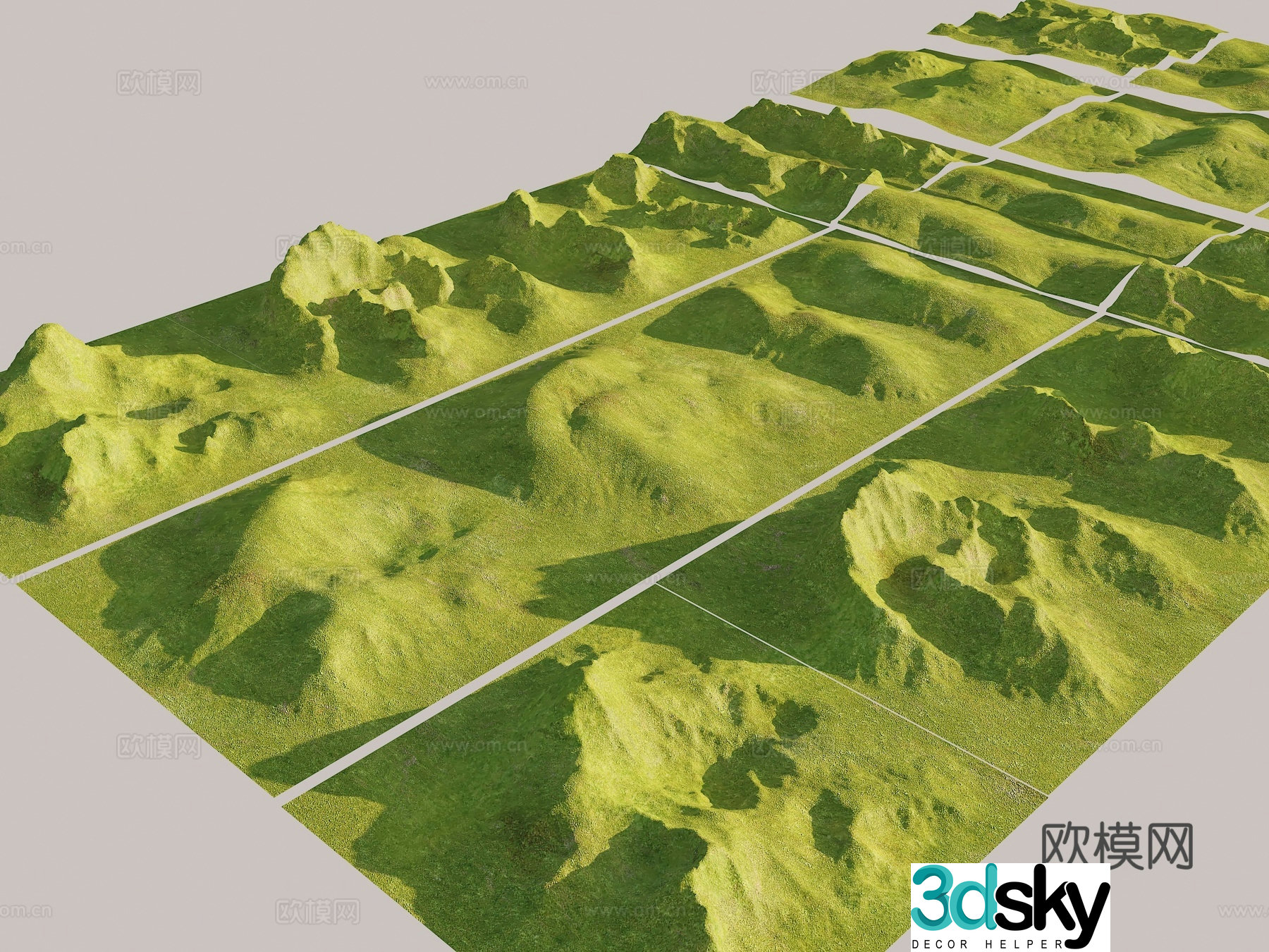 mountain terrain mountain terrain mountain mountain peak mountain range hillside 3d model