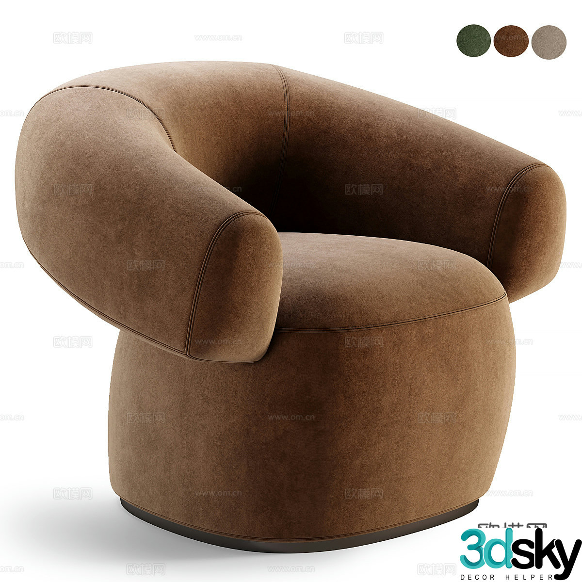 Single sofa 3d model