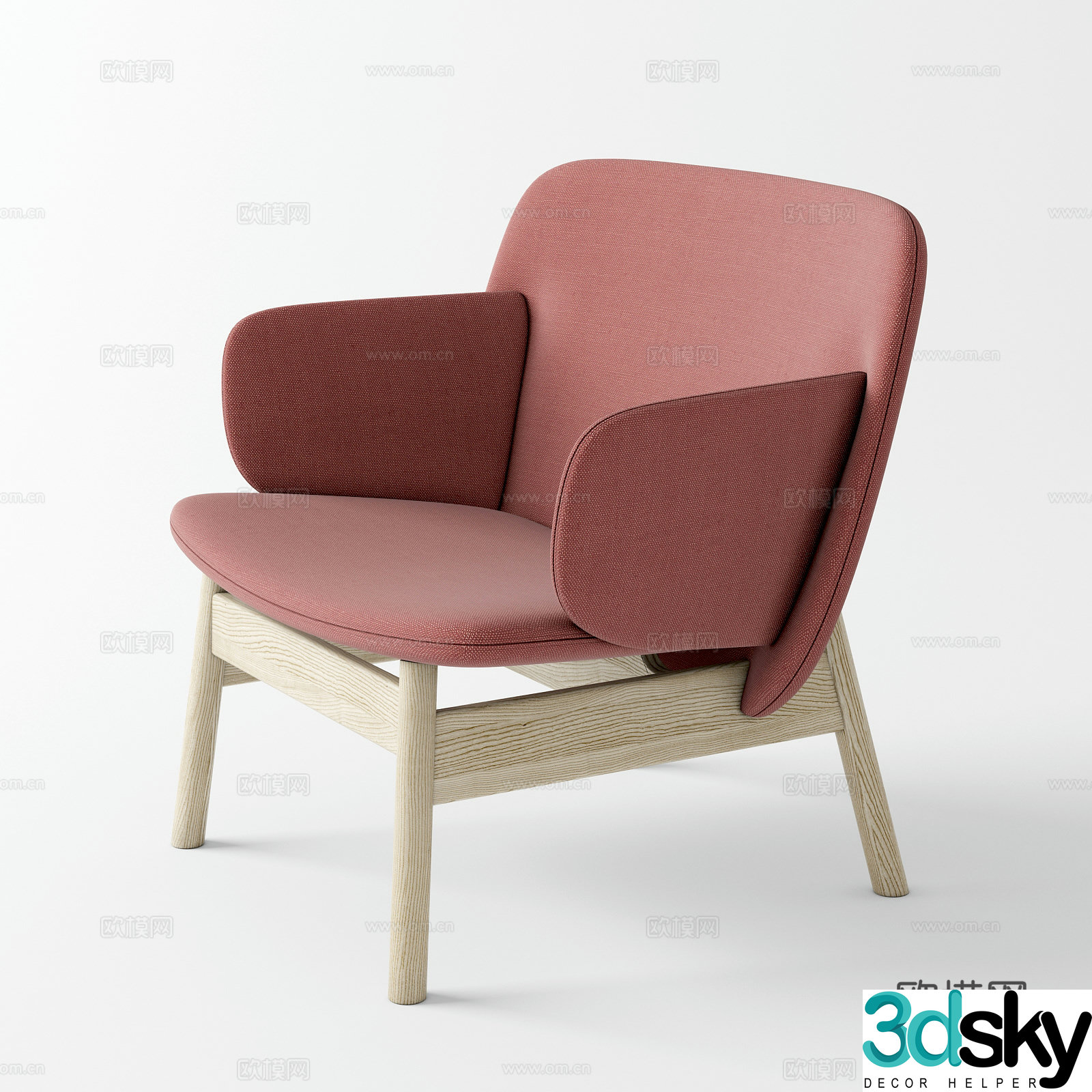 LaCividina armchair sofa chair lounge chair 3d model
