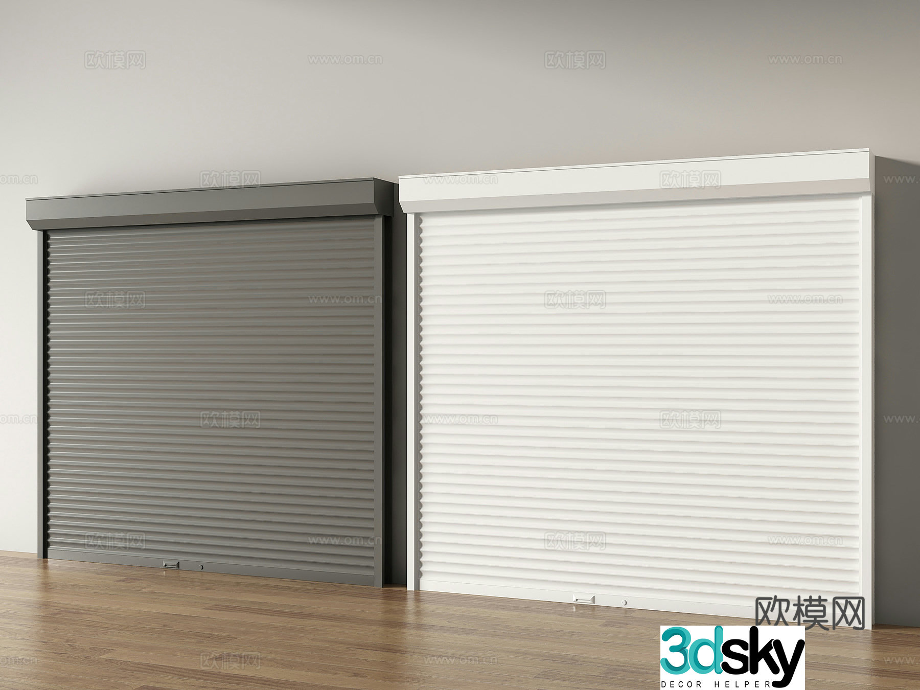 rolling shutter door rolling shutter garage door 3d model