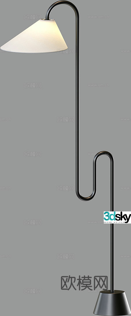 Modern floor lamp 3d model