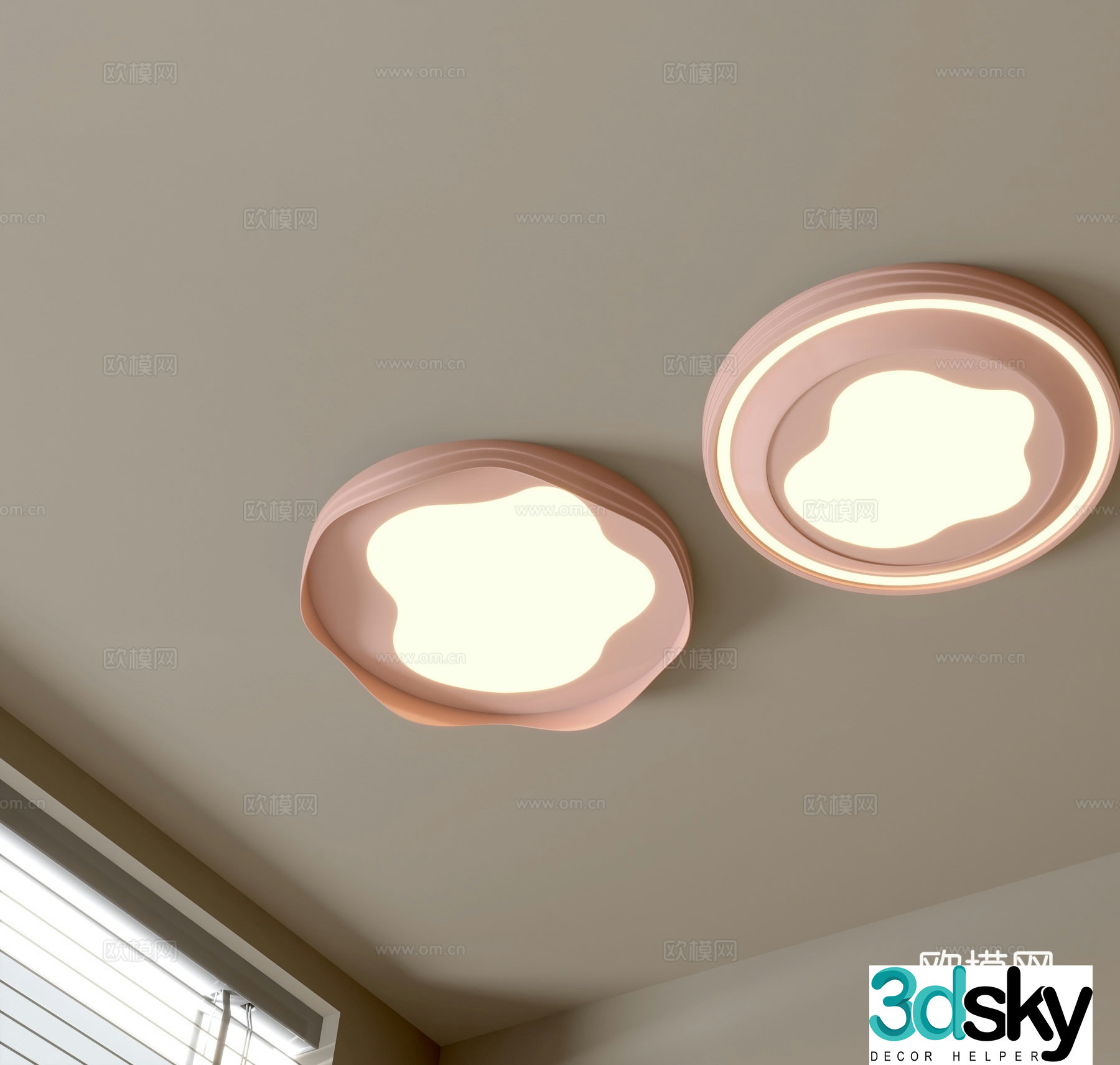 Modern ceiling lamp living room lamp 3d model