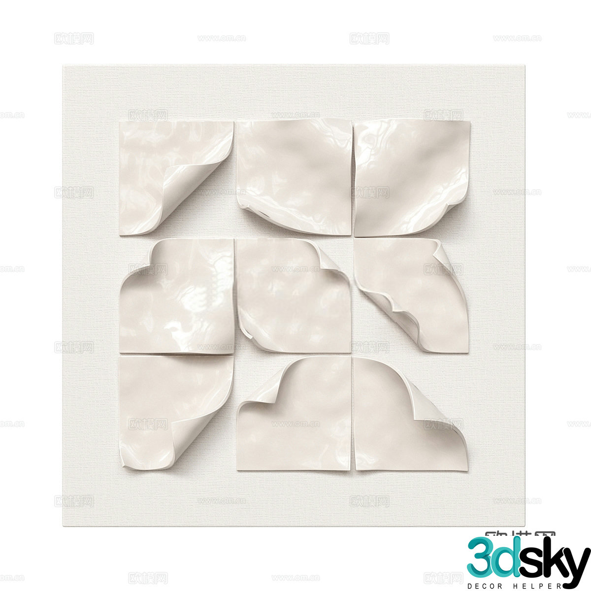 Modern three-dimensional painting decorative painting 3d model