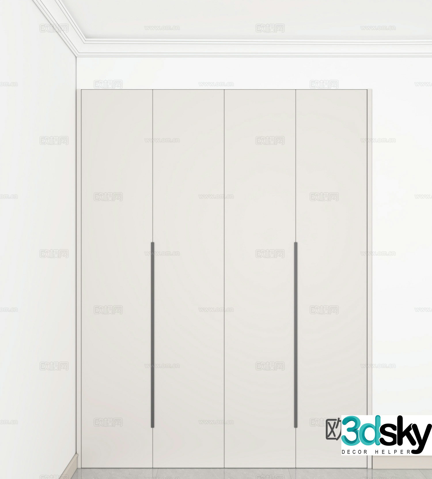 Modern wardrobe 3d model