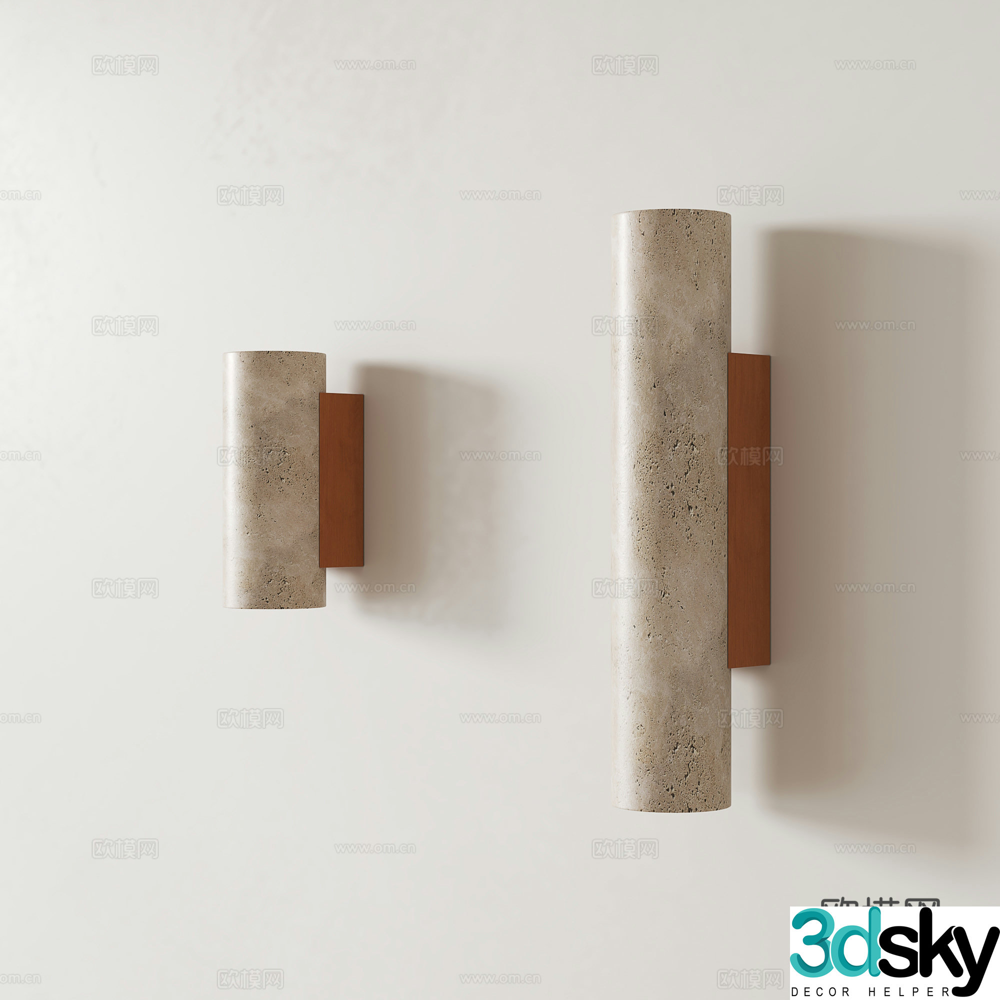Medieval style wall lamp 3d model