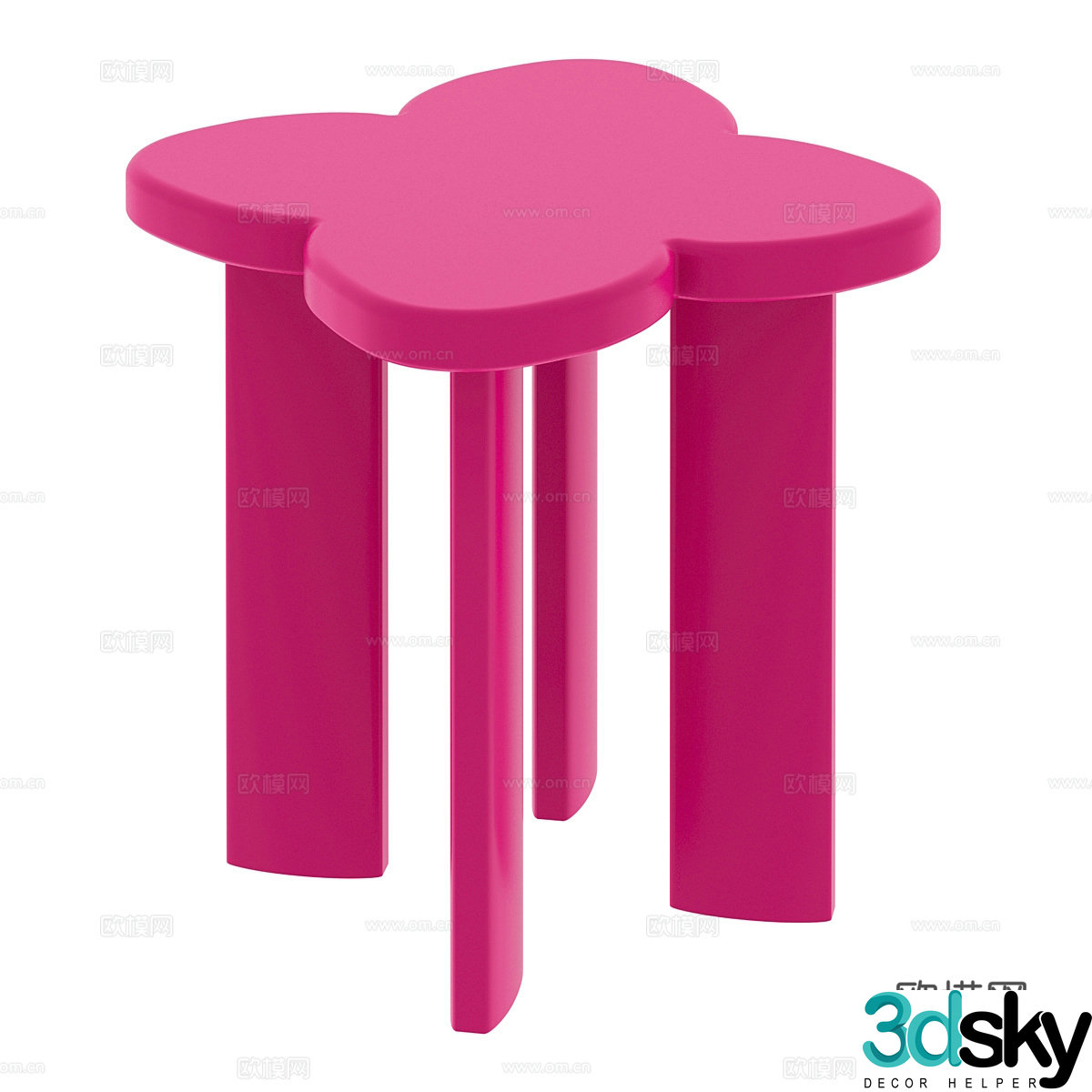 Modern stool 3d model