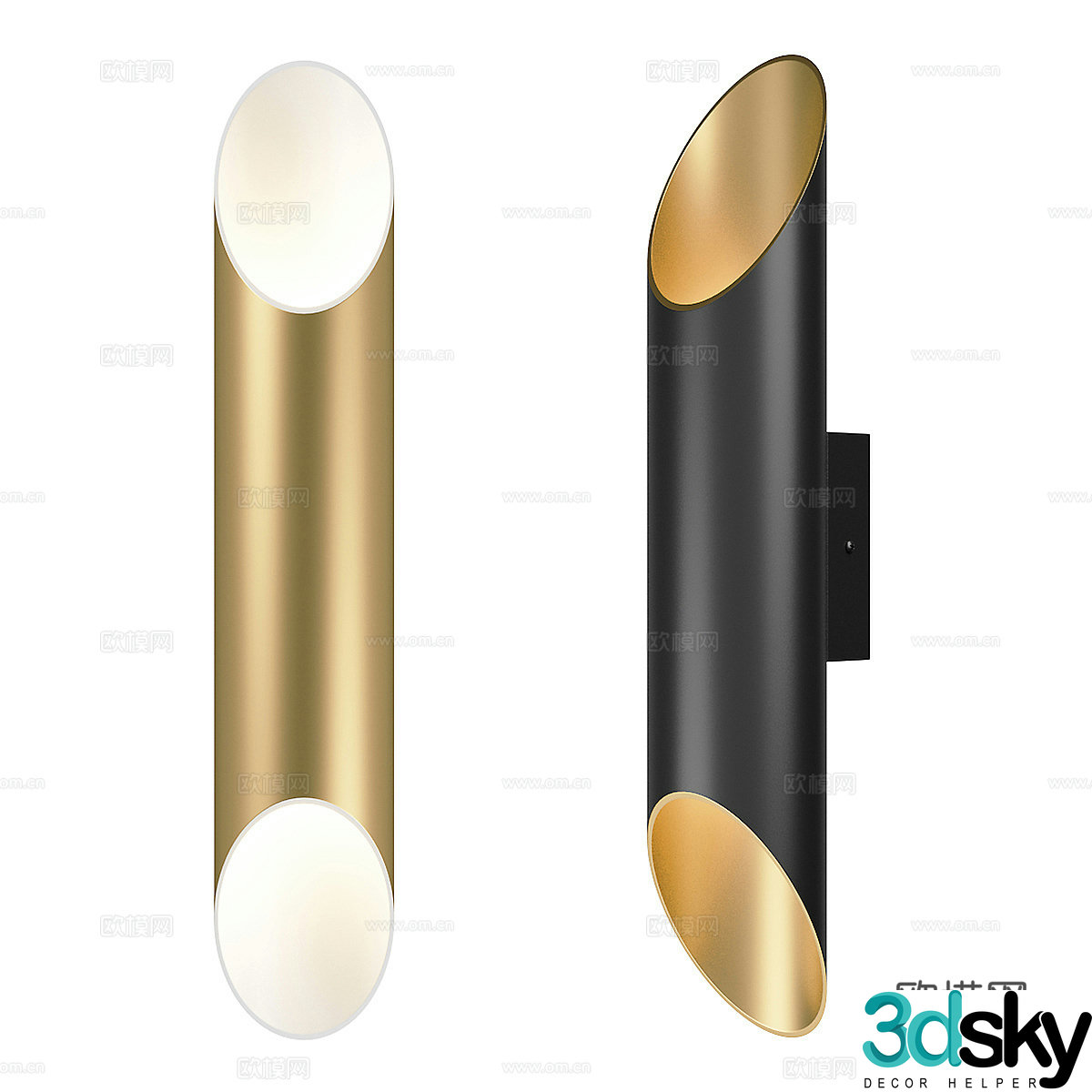 Modern wall light 3d model