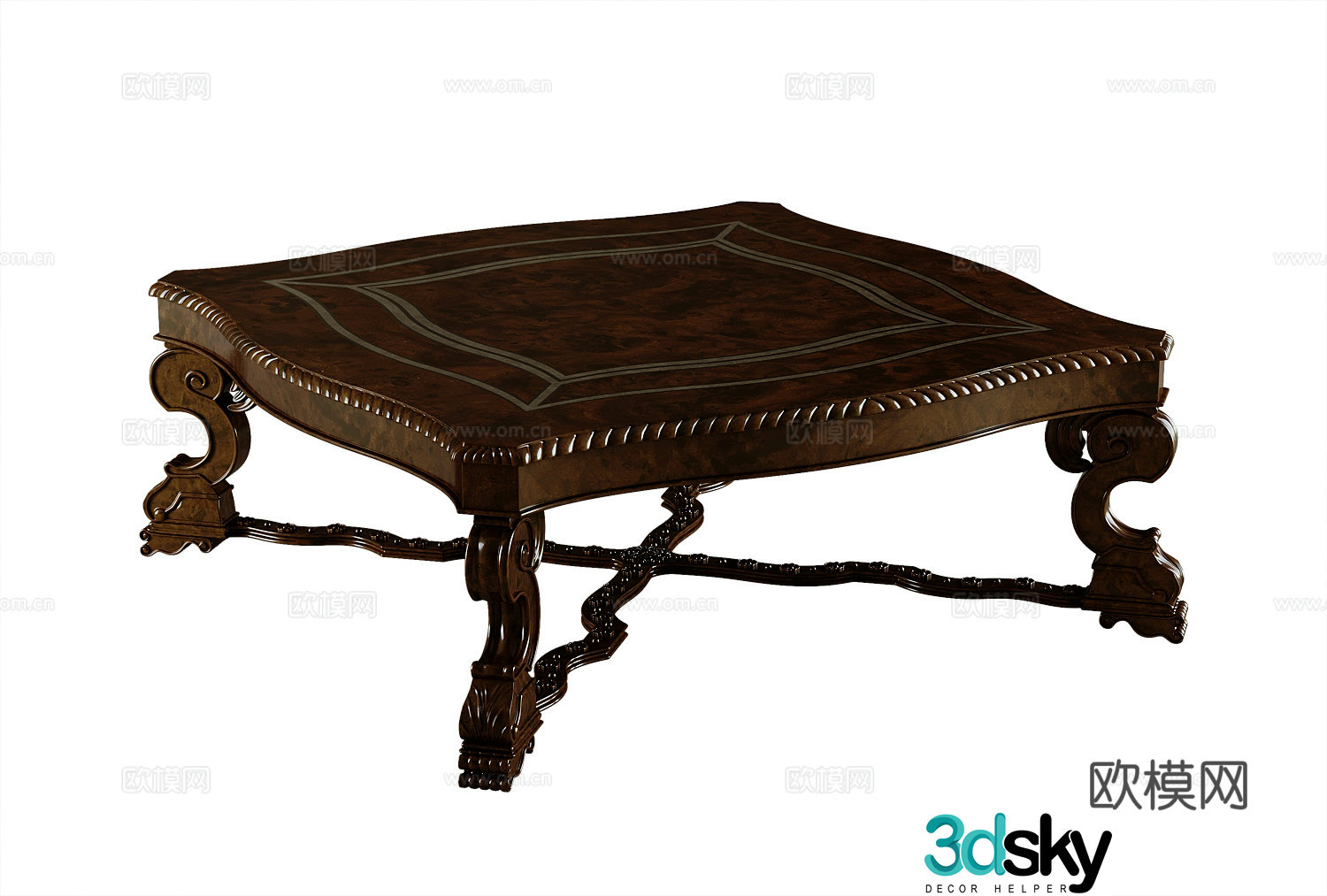 American coffee table 3d model