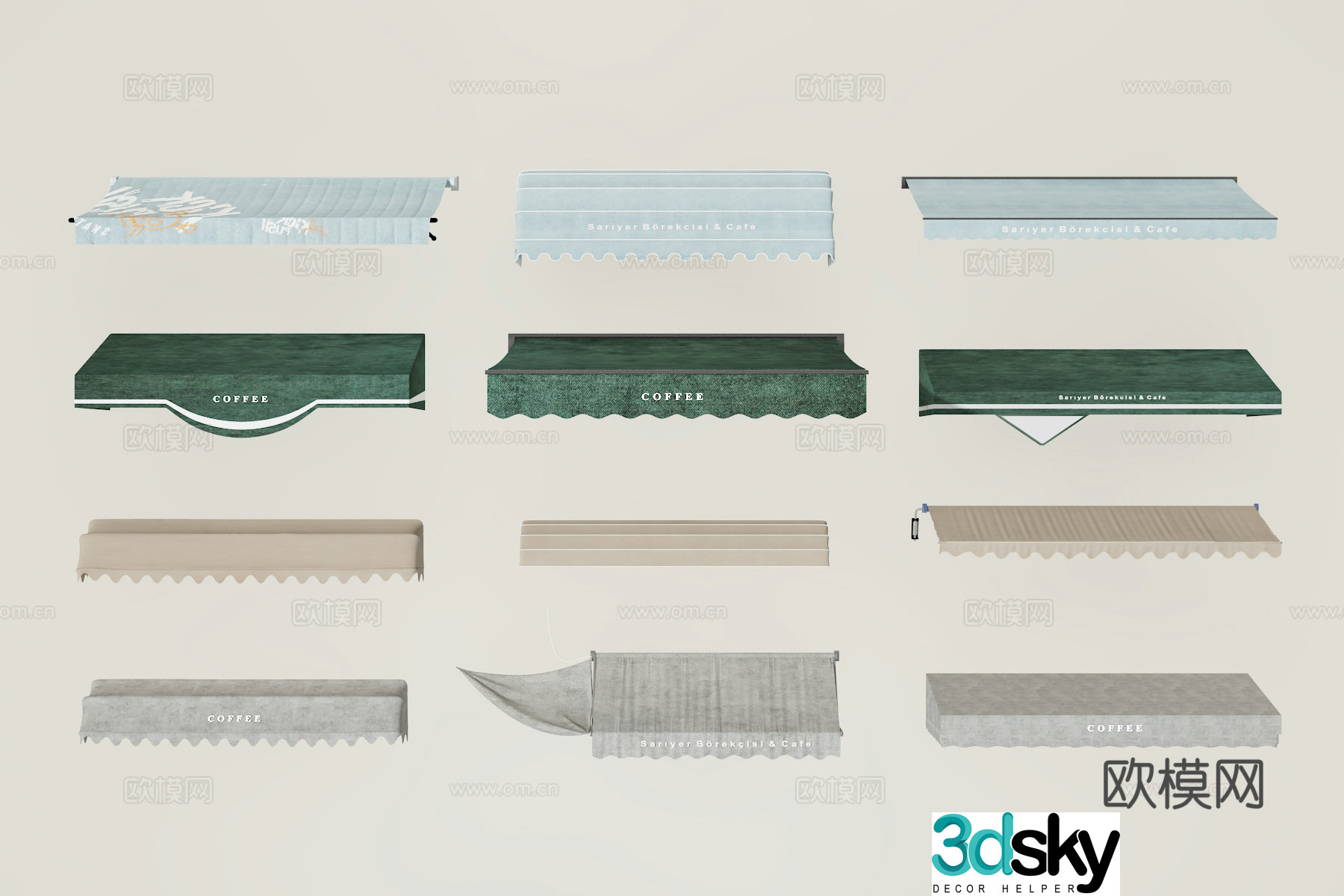 awning awning awning 3d model