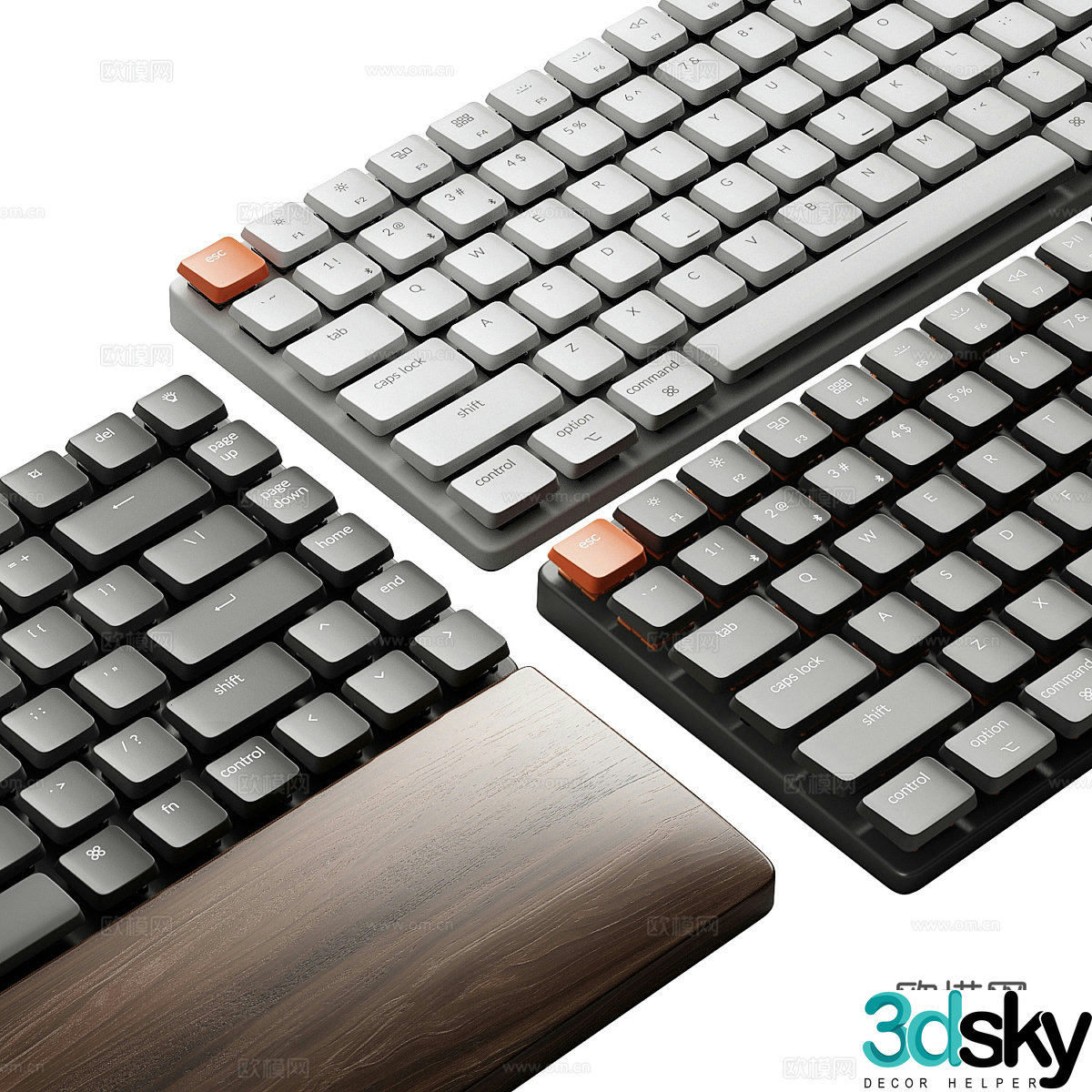 wireless keyboard bluetooth keyboard 3d model