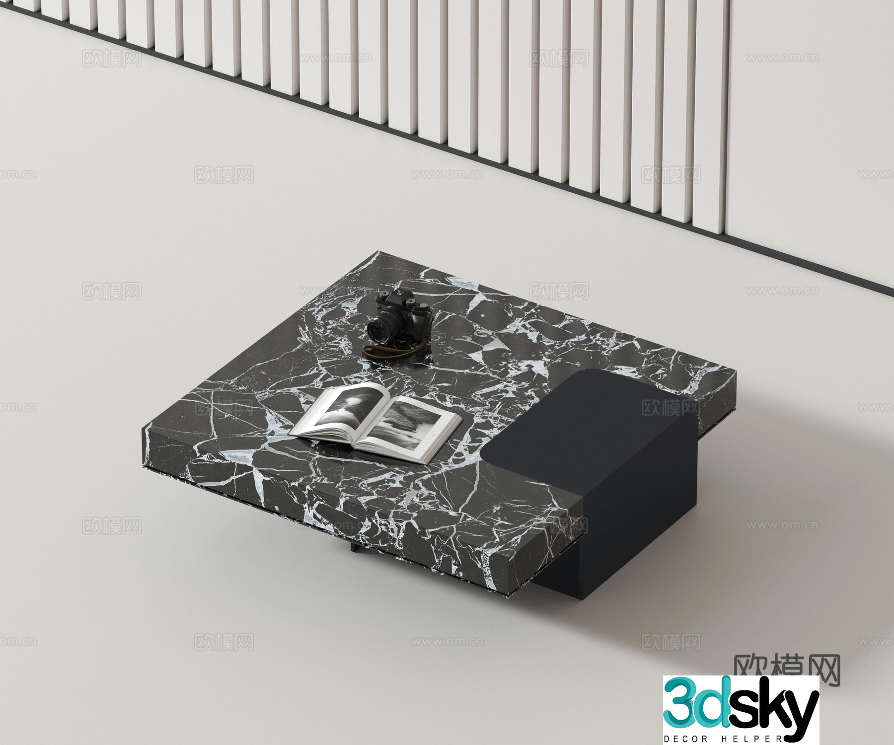 Modern coffee table 3d model