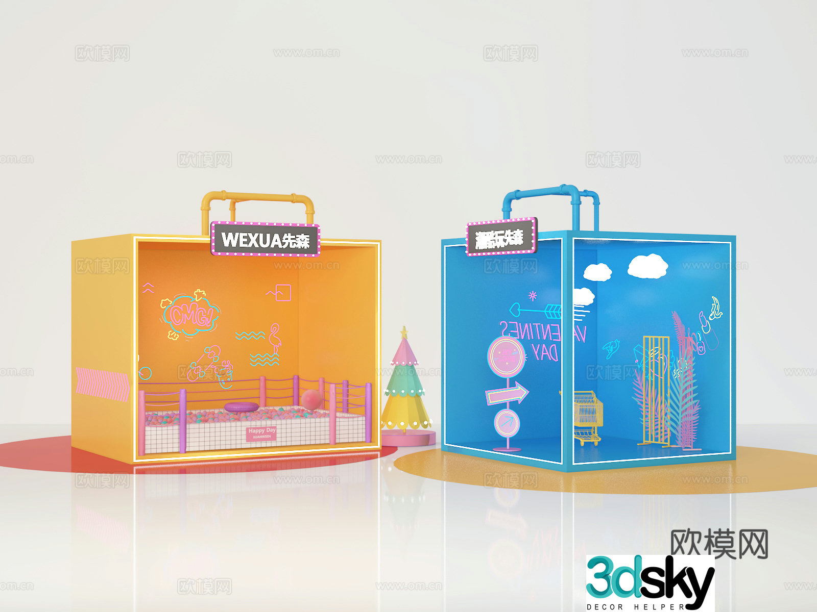 Commercial presentation 3D model
