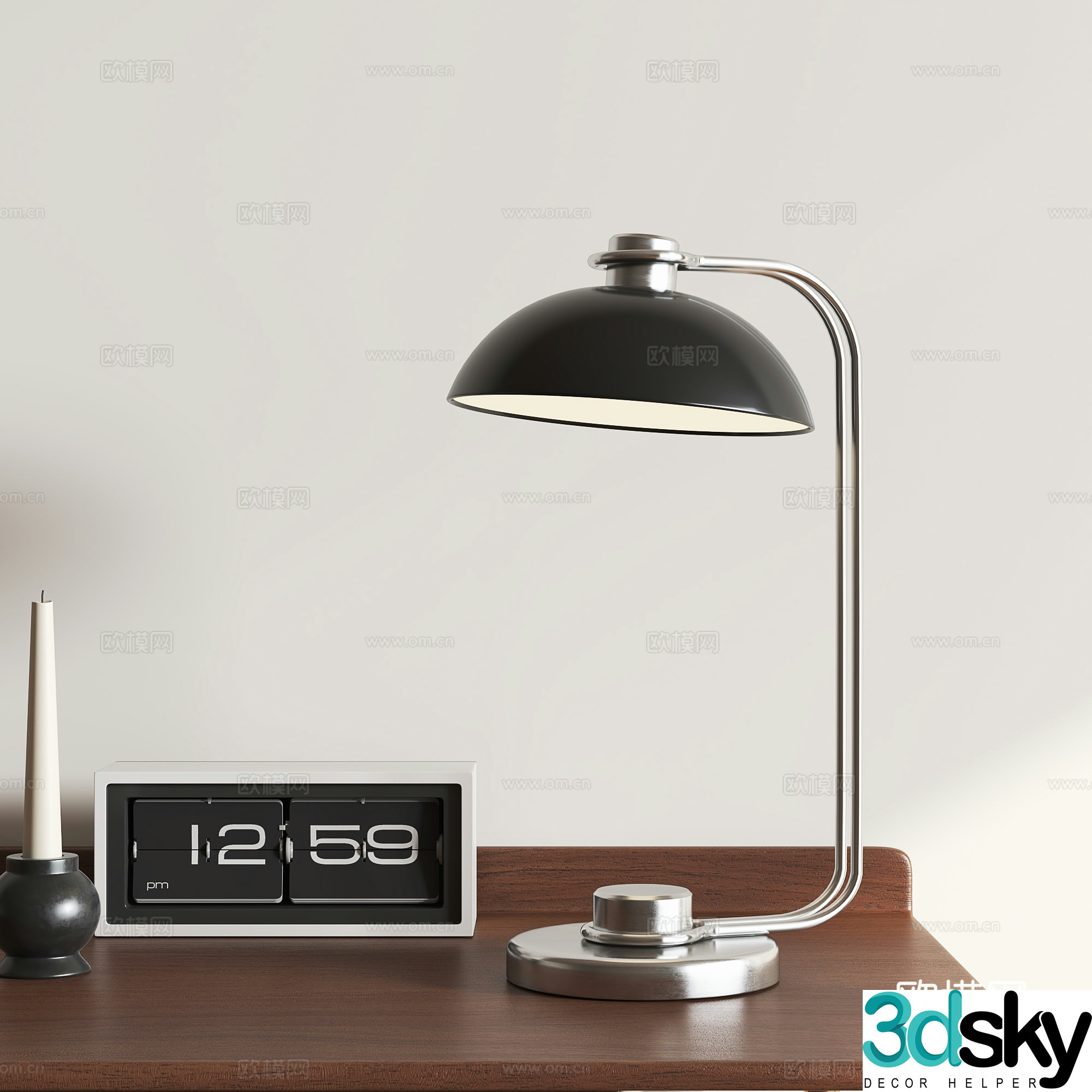 Light luxury table lamp 3D model