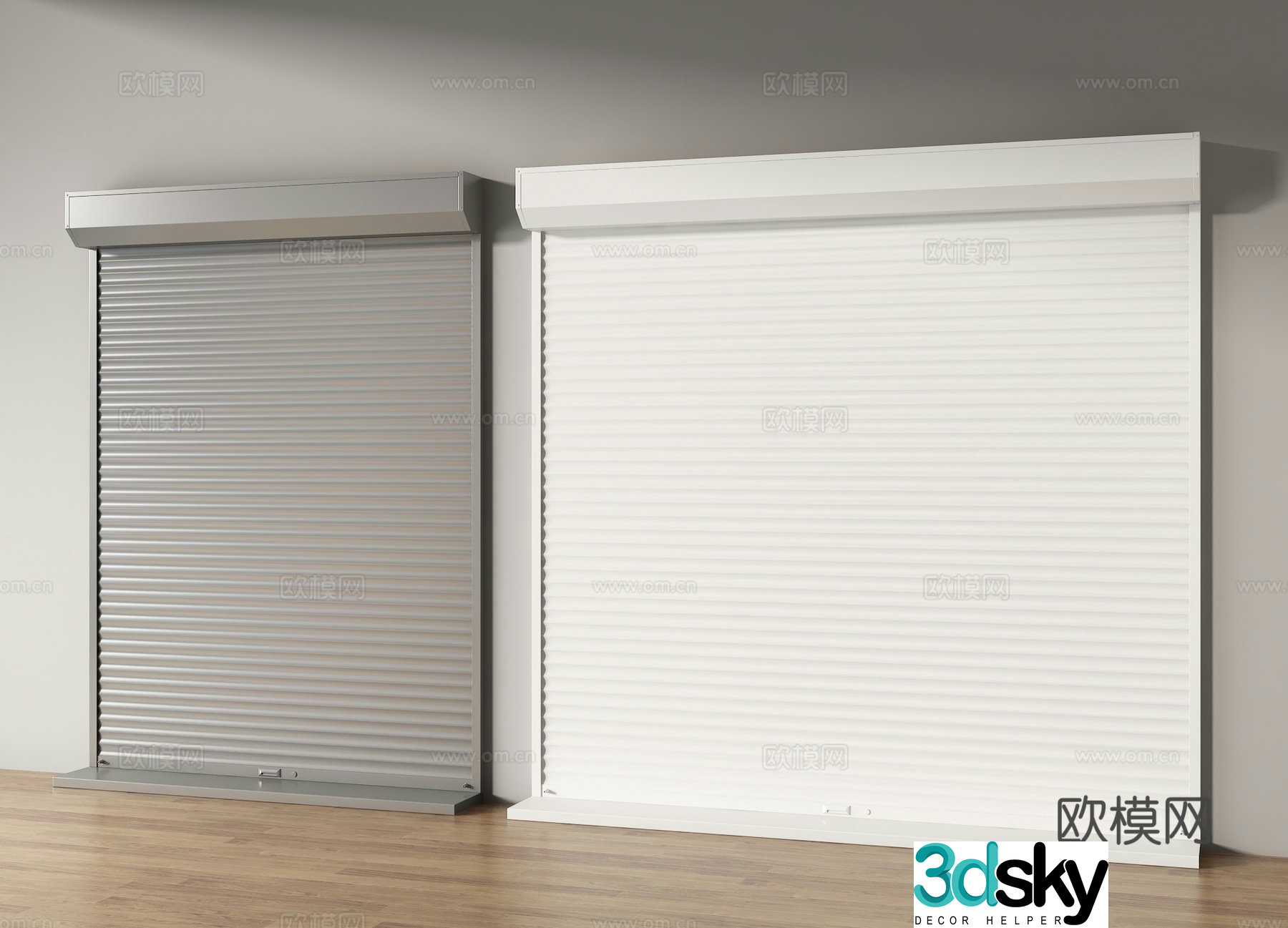 rolling shutter door rolling shutter garage door 3d model