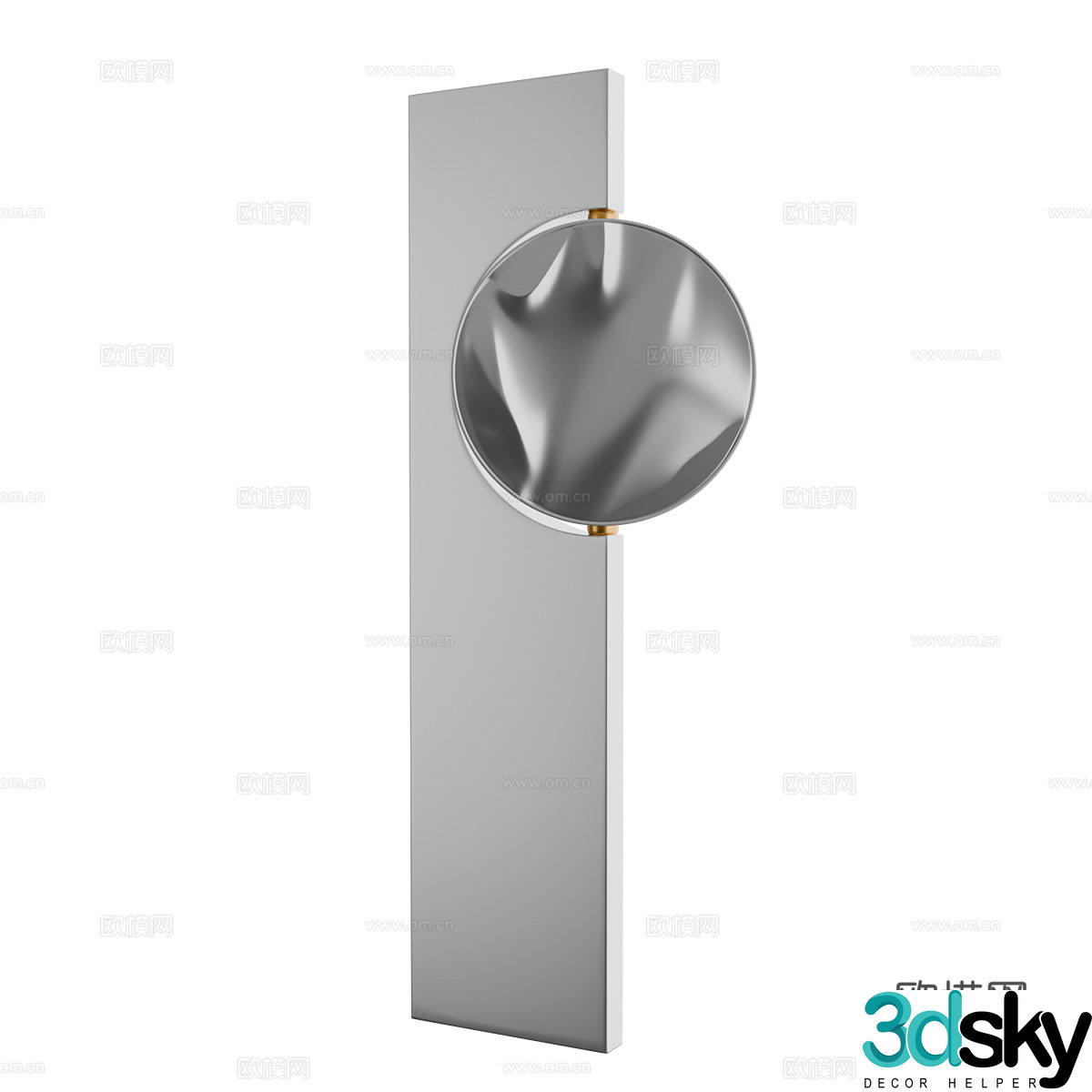 Modern mirror decorative mirror living room mirror 3d model