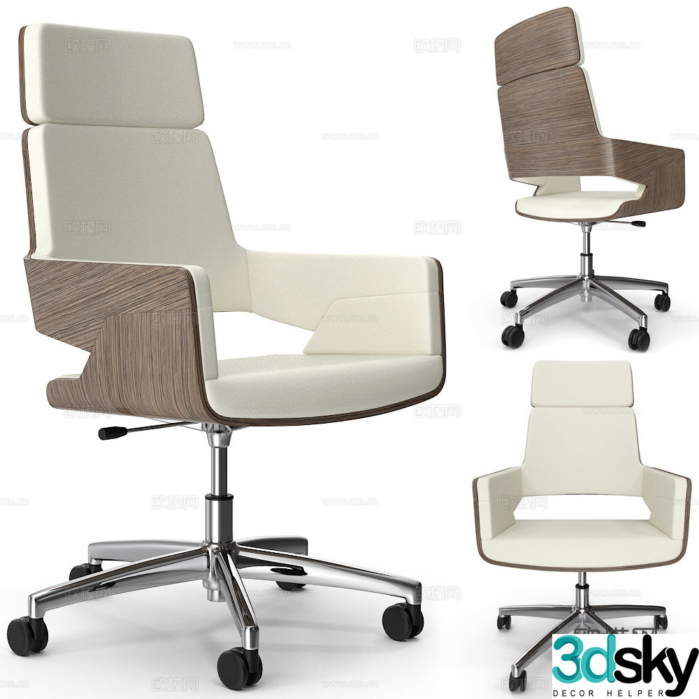 Thonet modern office chair shift chair staff chair 3d model